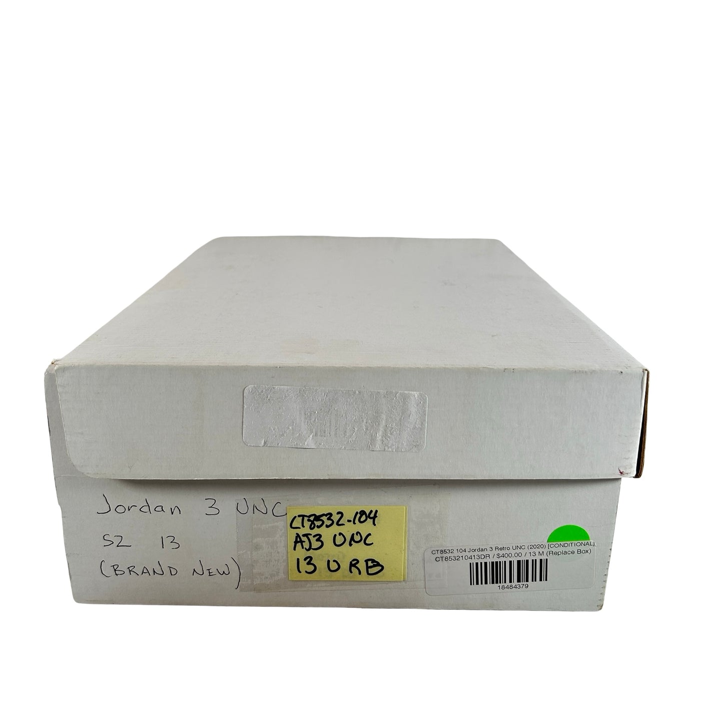 CT8532 104 Jordan 3 Retro UNC (2020) [USED] - 13 M (Used) (Replace Box)