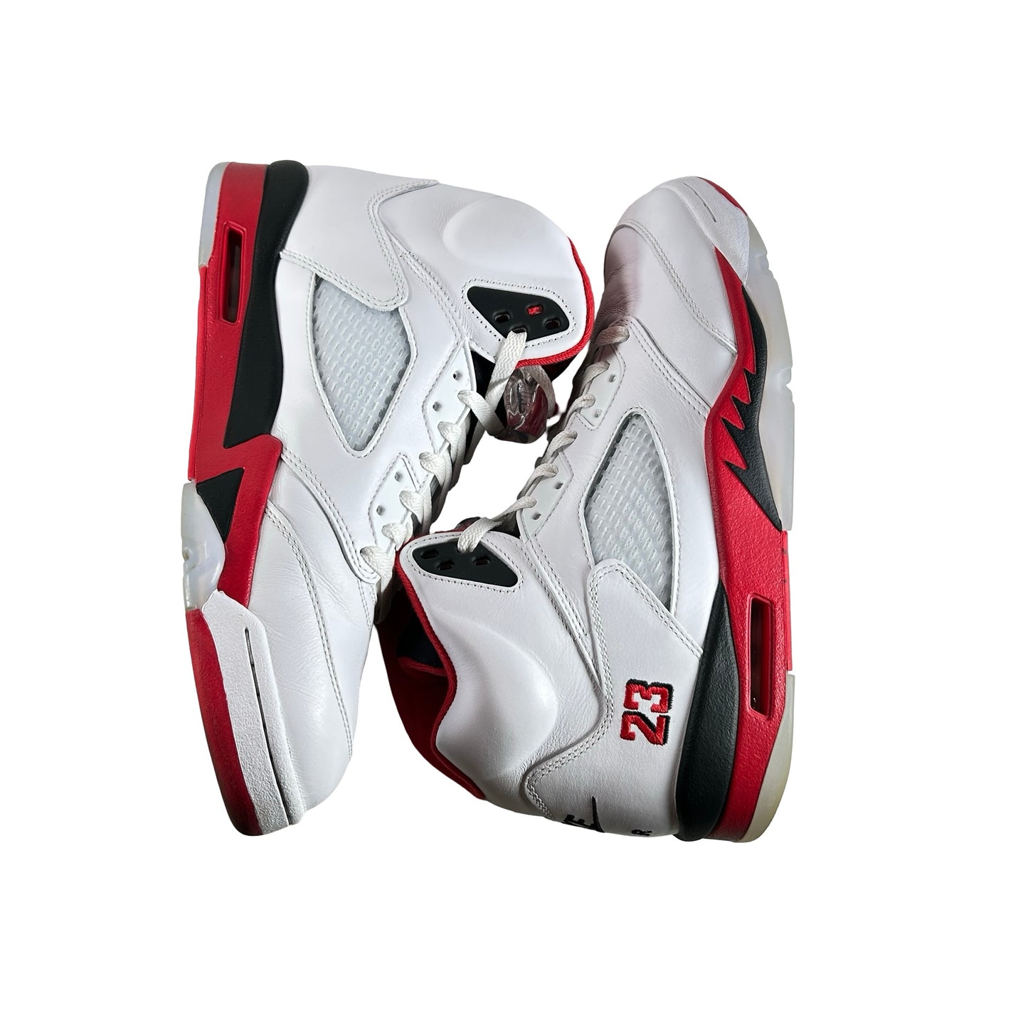 HQ7978 101 Jordan 5 Retro Fire Red Black Tongue (2025) [USED] - 11.5 M (Used)