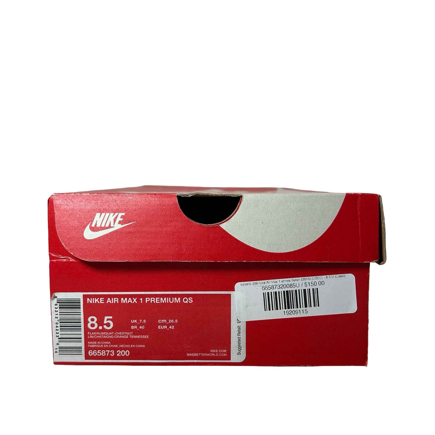 665873 200 Nike Air Max 1 atmos Safari (2016) [USED] - 8.5 M (Used)