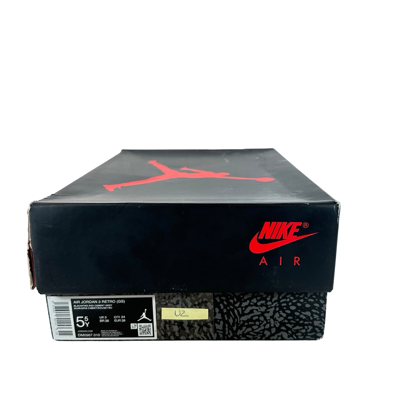 DM0967 010 Jordan 3 Retro Black Cement (2024) (GS) [USED] - 5.5 Y (Used2)