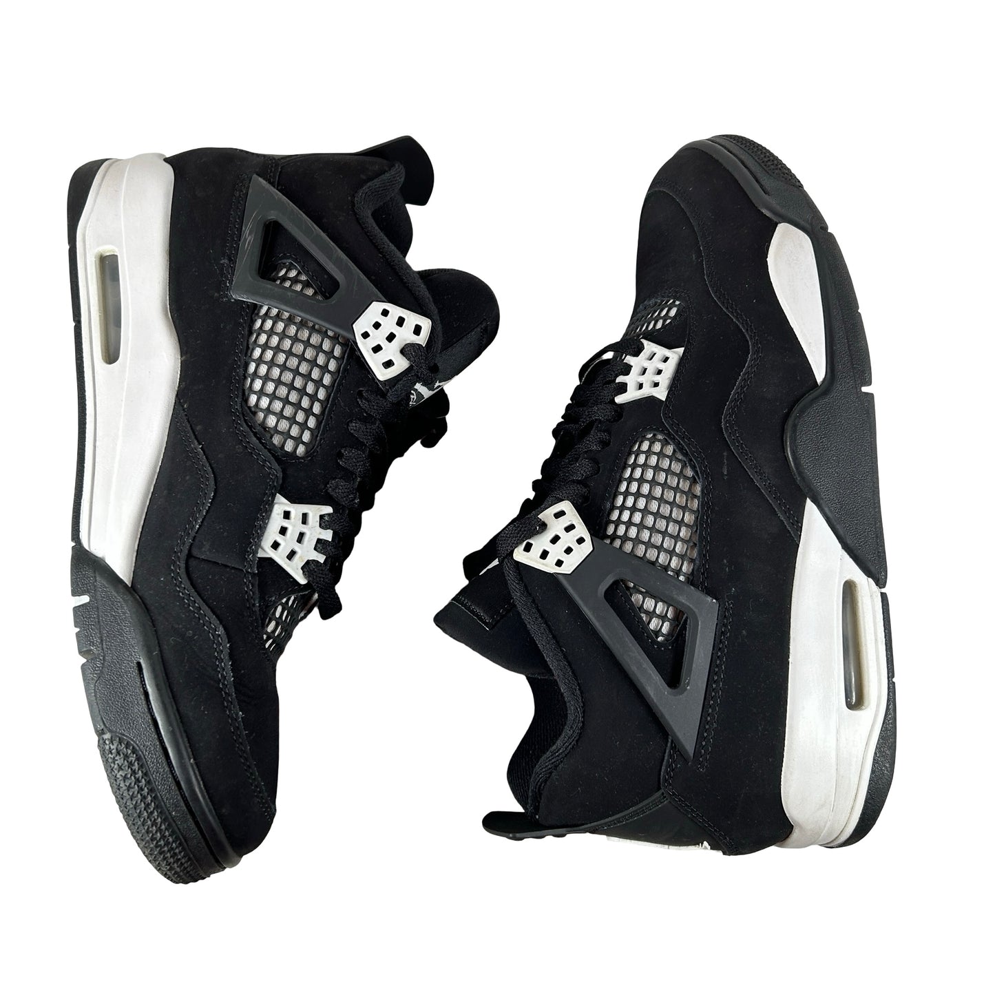 FQ8138 001  Jordan 4 Retro White Thunder [USED] - 9 M (Used4) (No Box4)