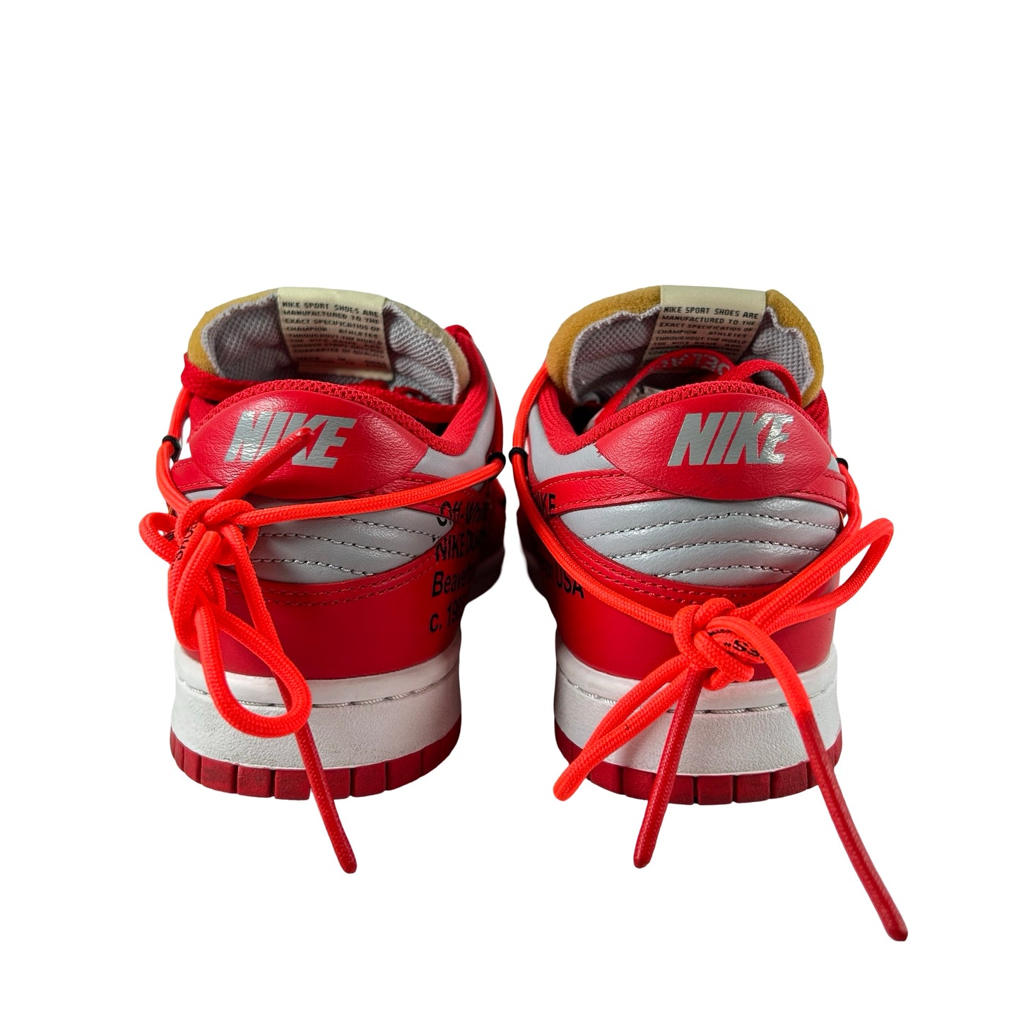 CT0856 600 Dunk Low Off-White Red [USED] - 7 M (Used2)