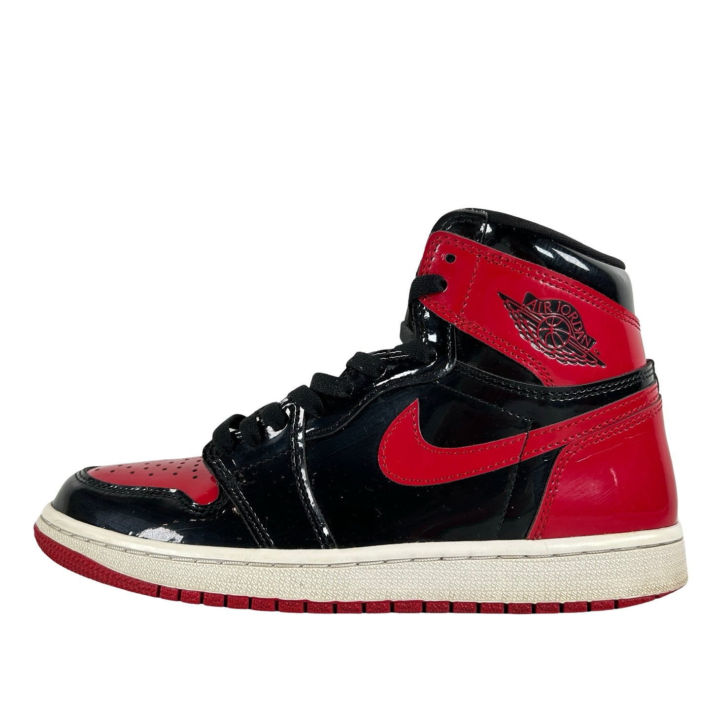 555088 063 Jordan 1 Retro High OG Patent Bred [USED] - 7.5 M (Used)