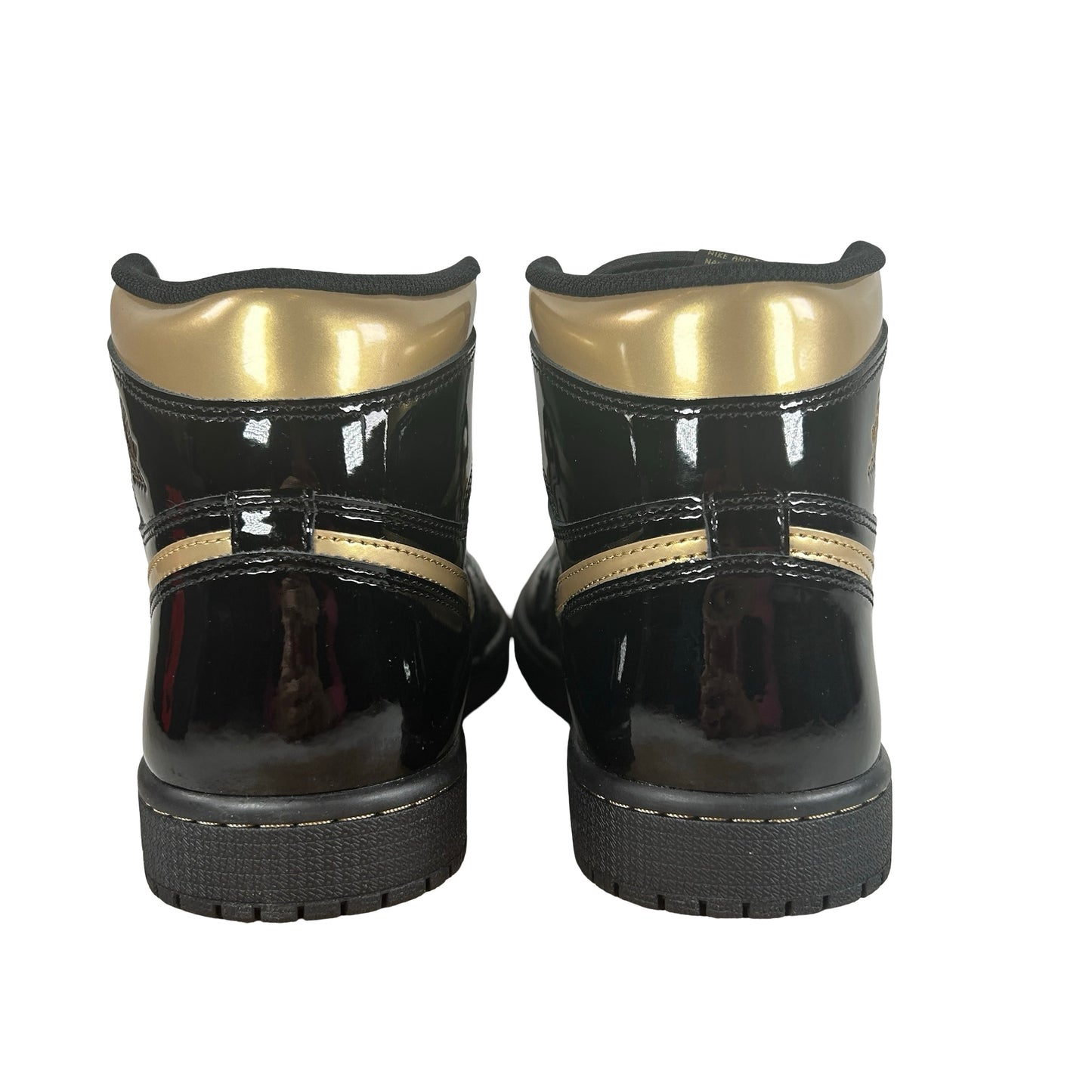 555088 032 Jordan 1 Black/Gold [USED] - 8 M (Used)