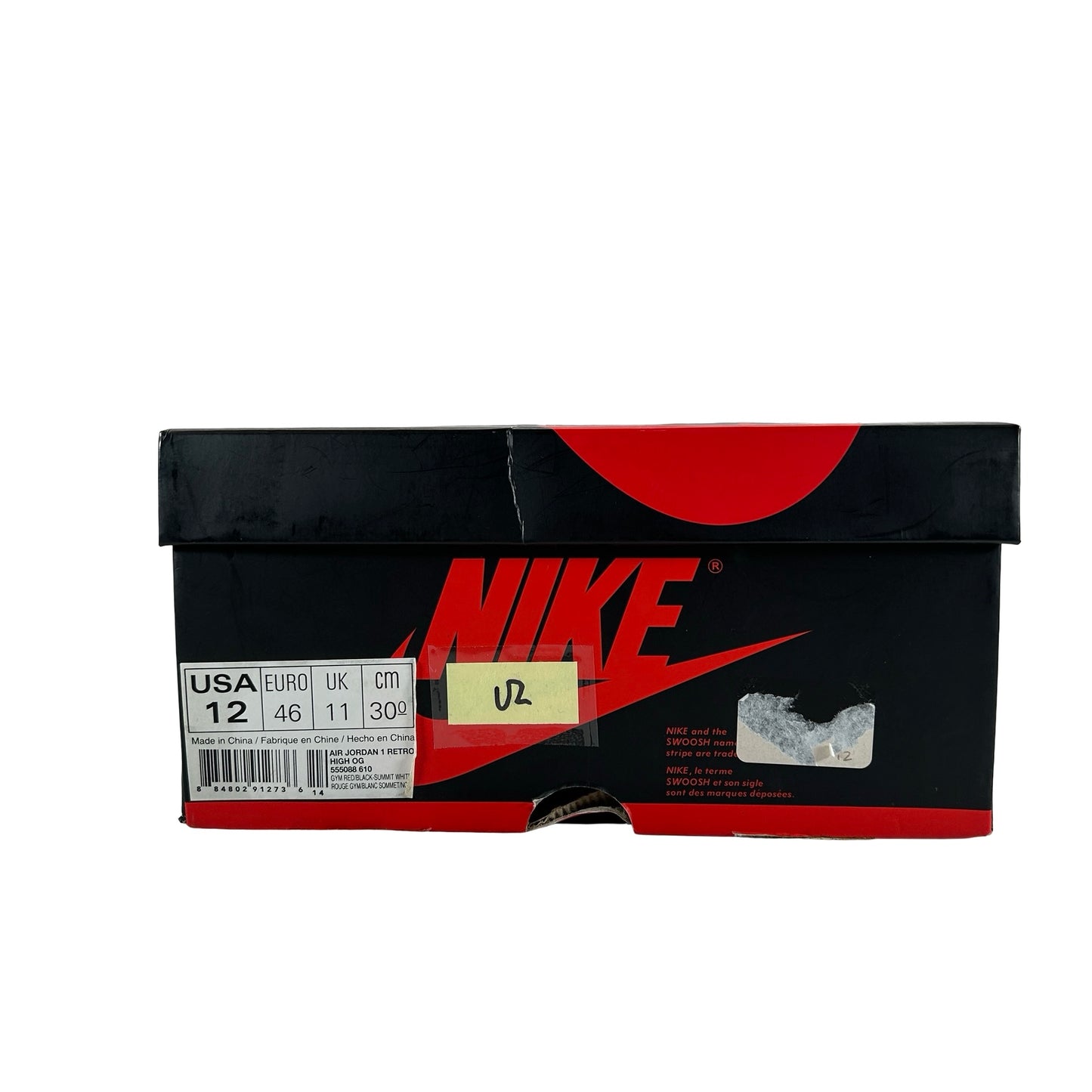 555088 610 Jordan 1 Bred Toe [USED] - 12 M (Used2)
