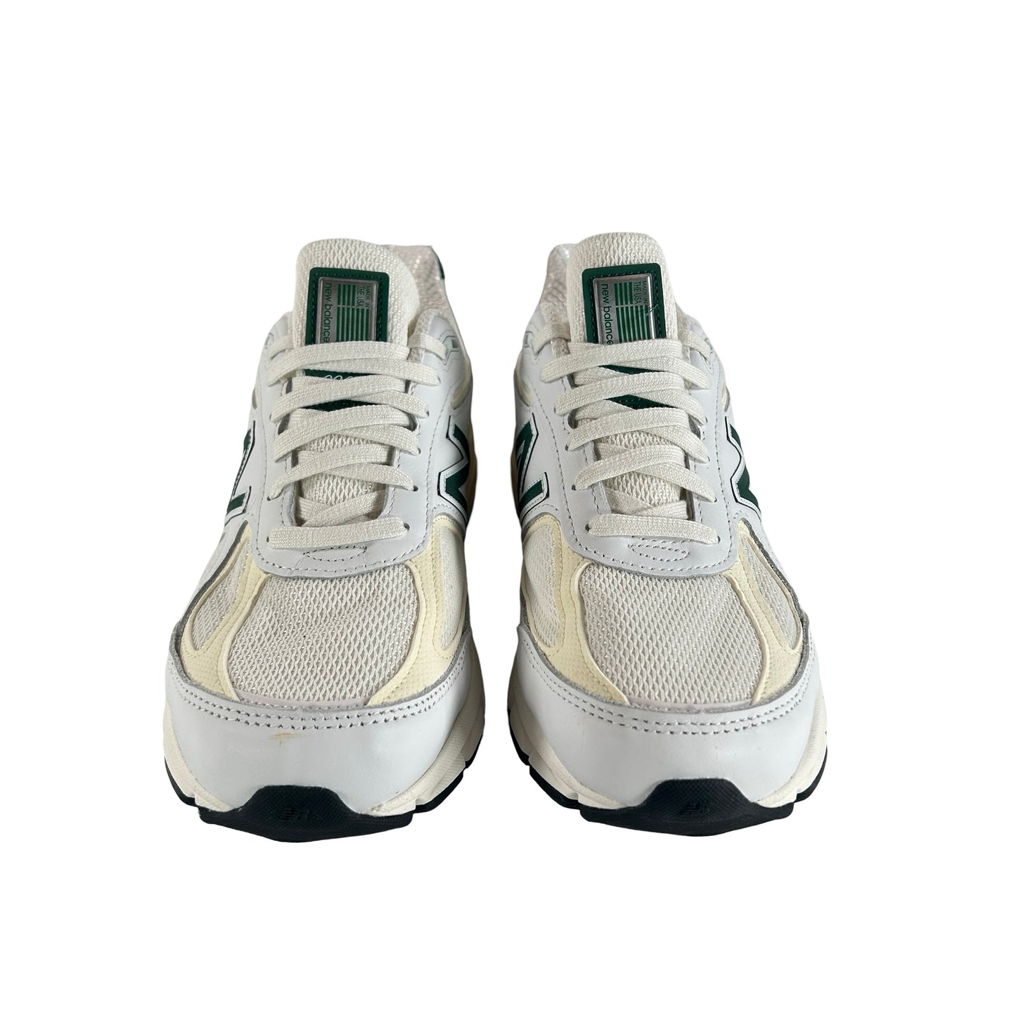 U990TC4 New Balance 990v4 MiUSA White Green [USED] - 8.5 M (Used)