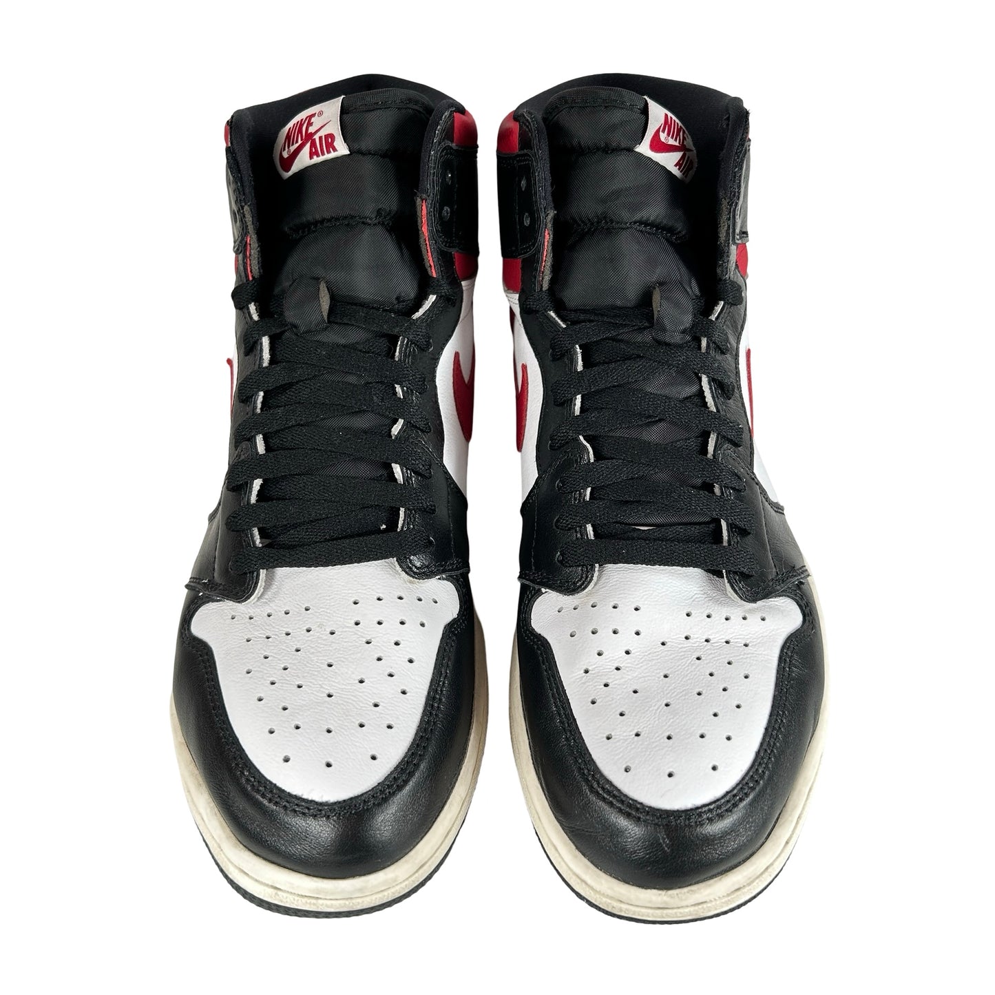 555088 061 Jordan 1 Retro High Black Gym Red [USED] - 12 M (Used) (No Box)