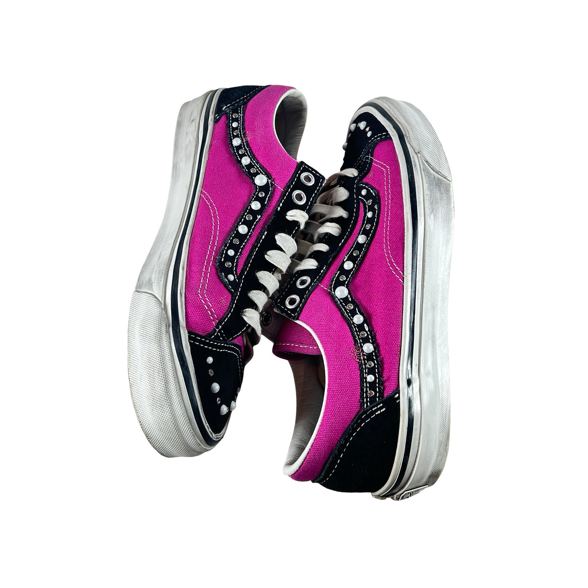 VN000E8VHLE Vans OTW Old Skool 36 Pearlized Pack Pink Black [USED] - 8.5 M (Used)