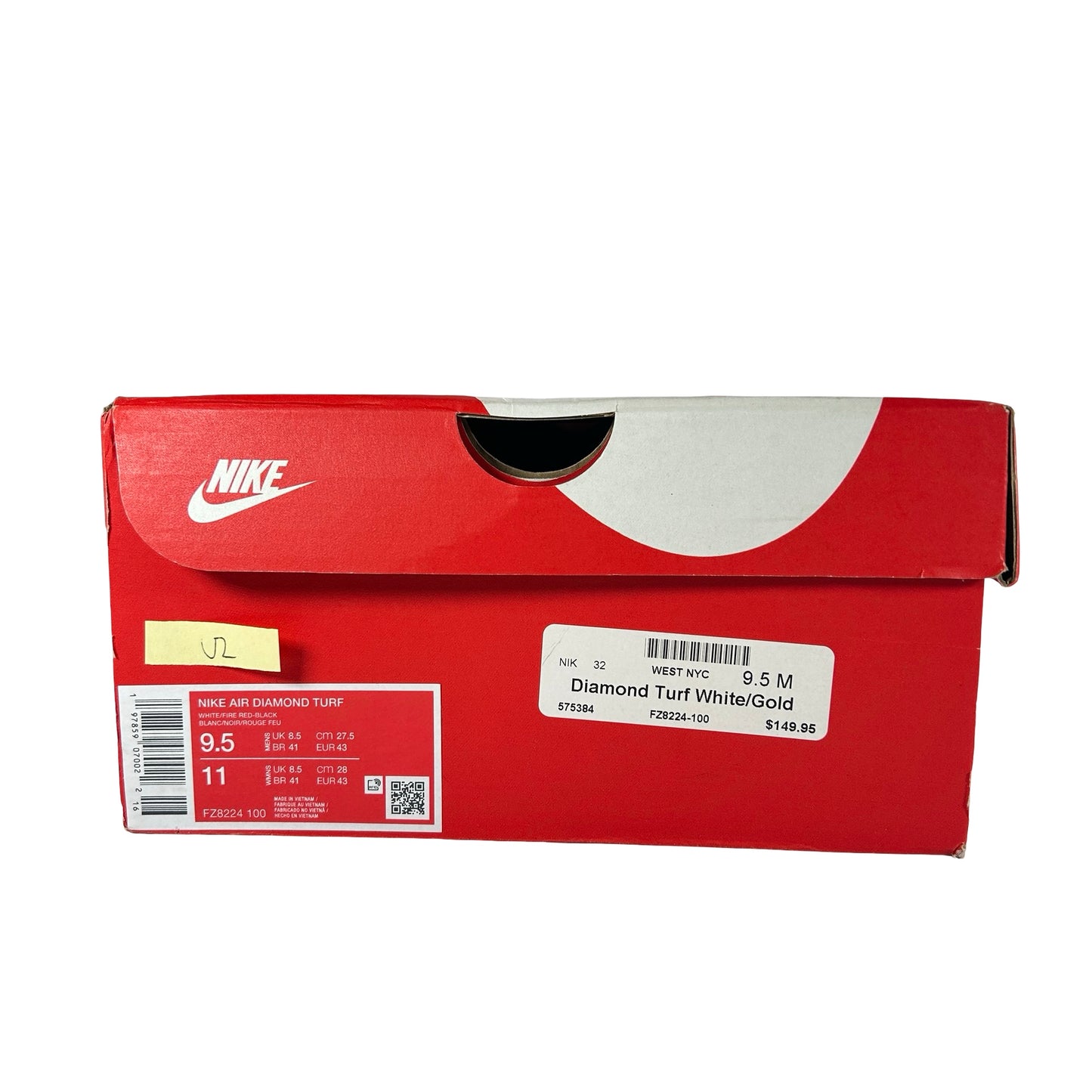 FZ8224 100 Nike Air Diamond Turf 49ers (2025) [USED] - 9.5 M (Used2)