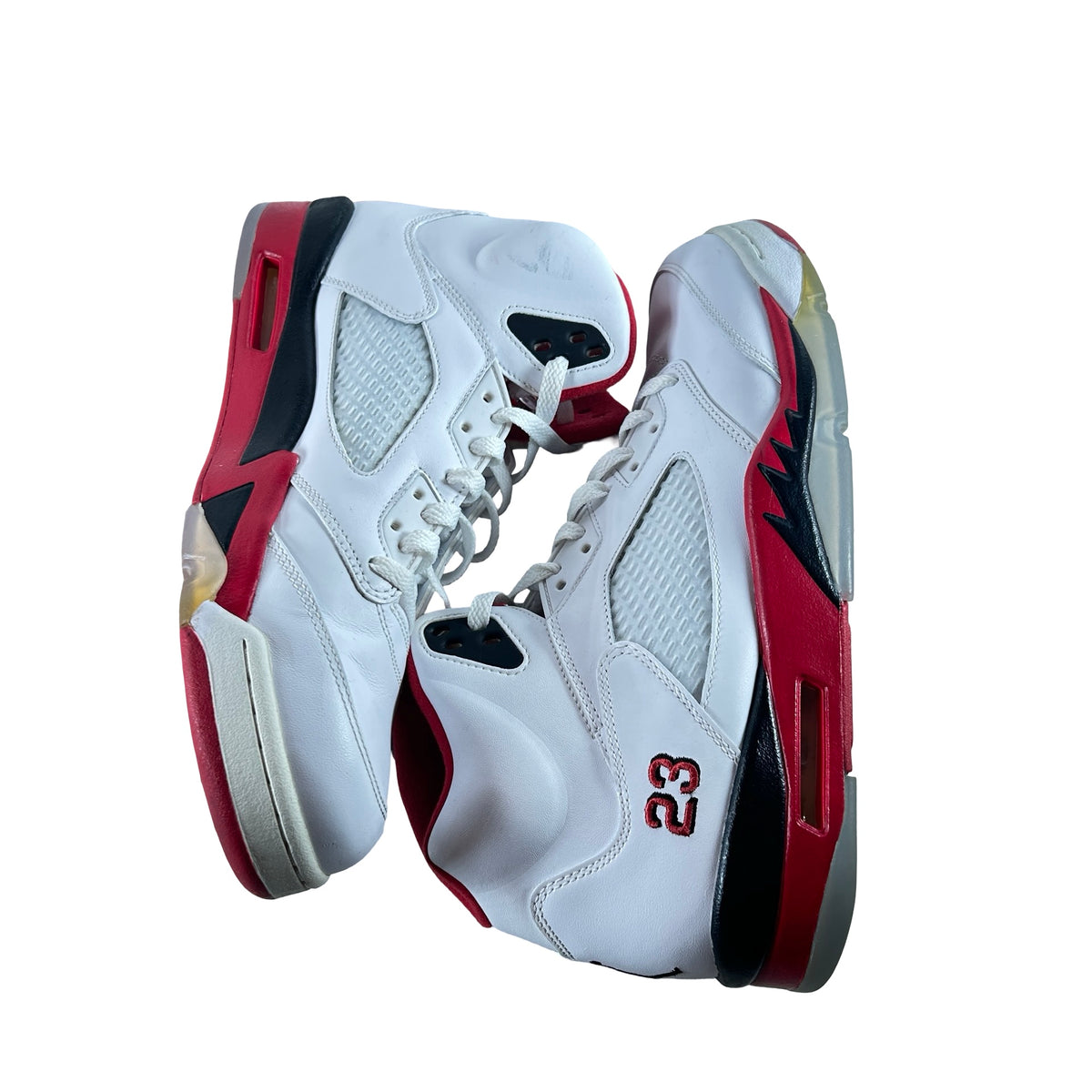 136027 120 Jordan 5 Retro Fire Red Black Tongue (2013) [USED] - 10.5 M (Used) (No Box)