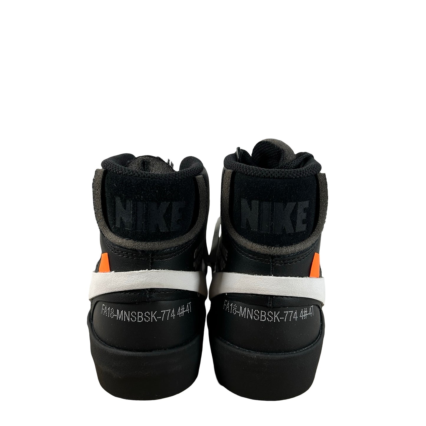 AA3832 001 Nike Blazer Off-White Black - 4.5 M (Yellowing)
