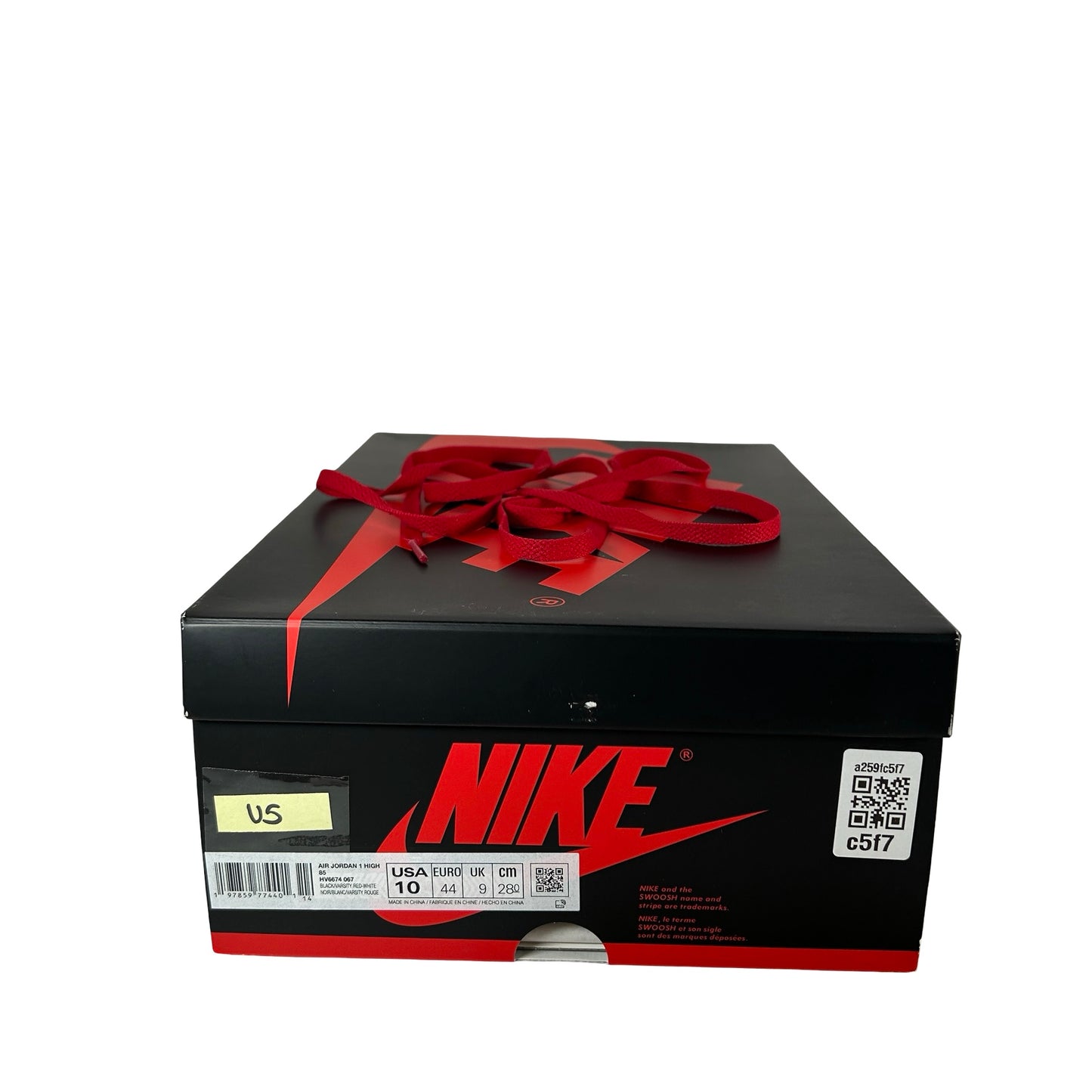 HV6674 067 Jordan 1 Retro High '85 OG Bred (2025) [USED] - 10 M (Used5)