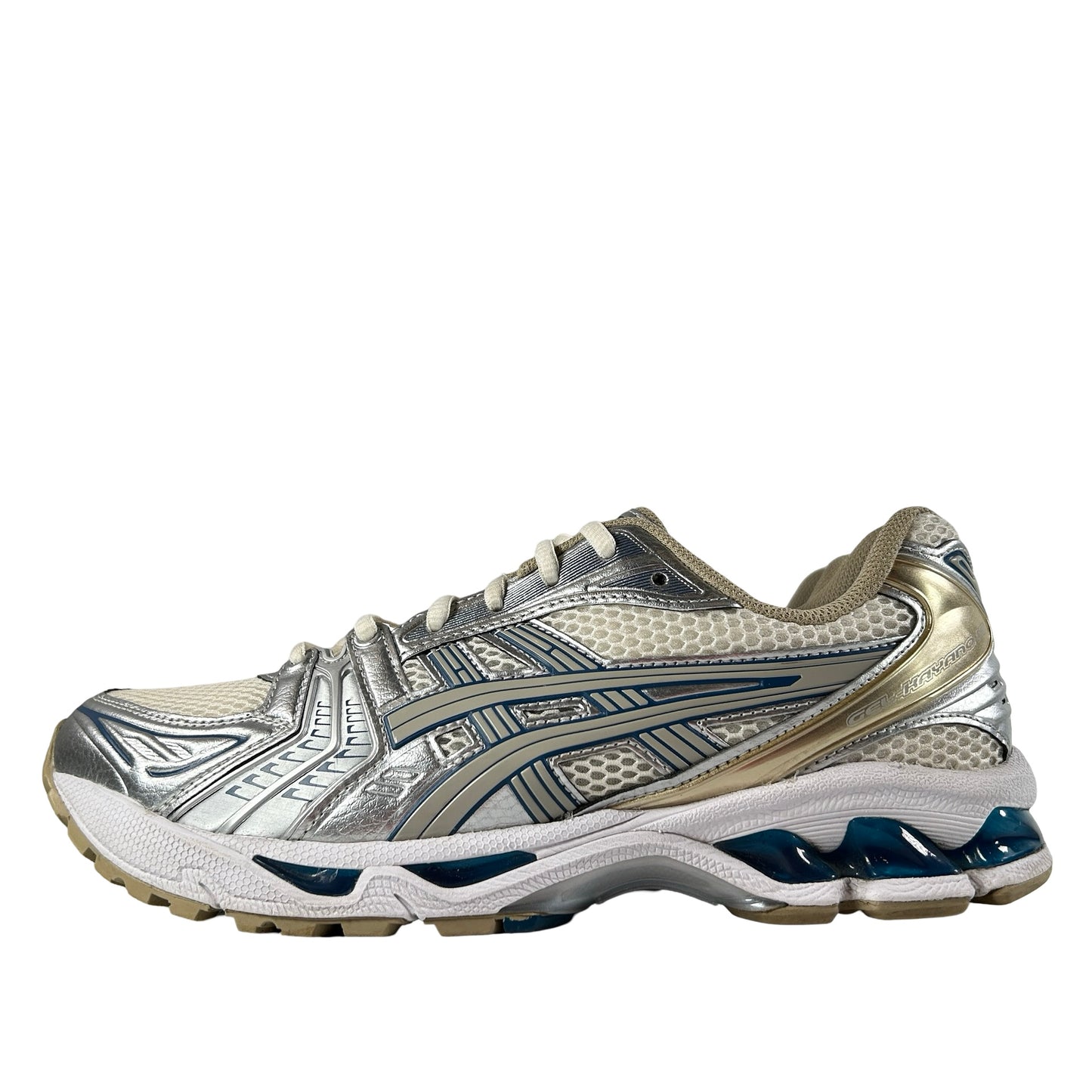 1201A019 105 ASICS Gel-Kayano 14 Cream Pure Silver Champagne [USED] - 8 M (Used)