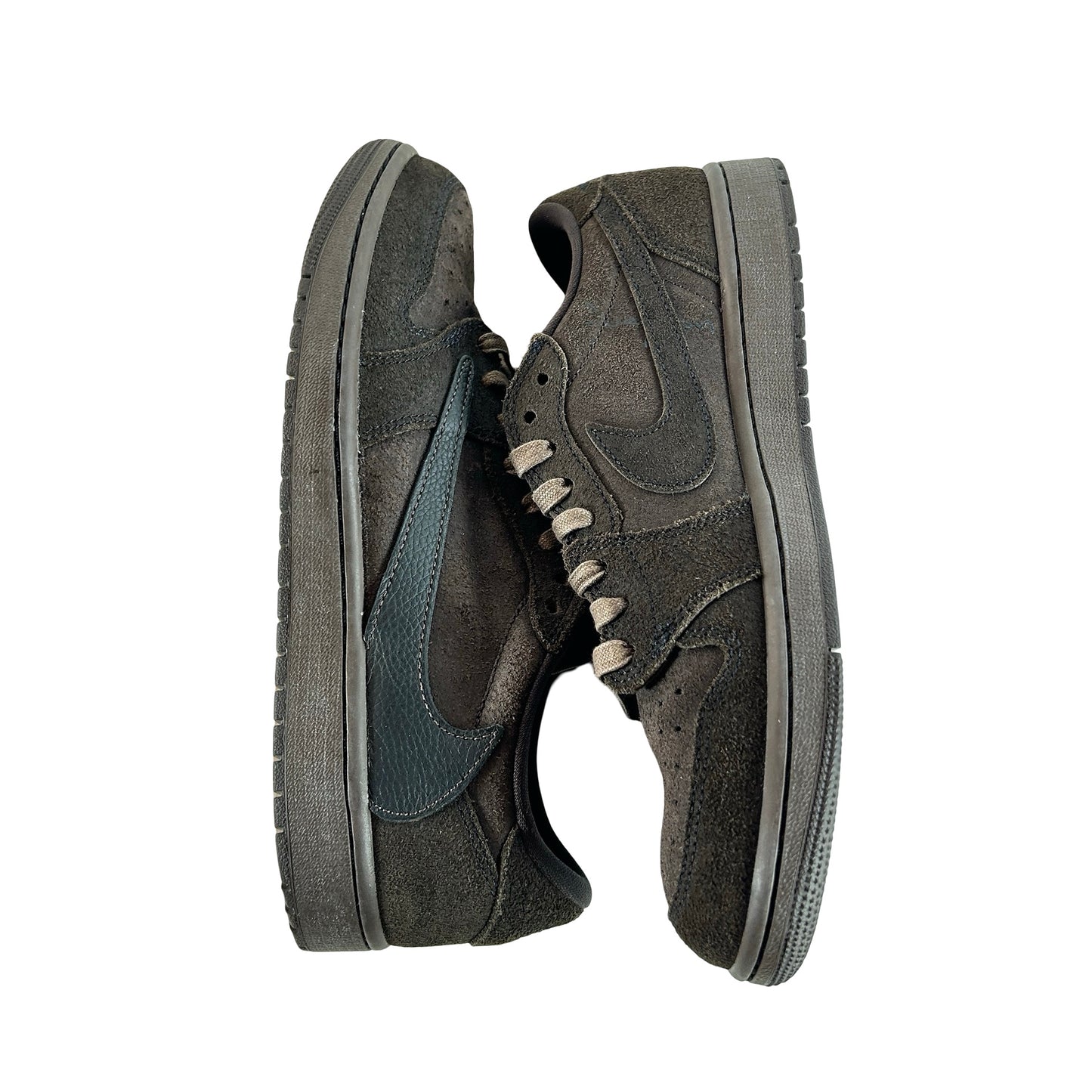 DM7866 202 Jordan 1 Retro Low OG SP Travis Scott Velvet Brown [USED] - 9.5 M (Used13)
