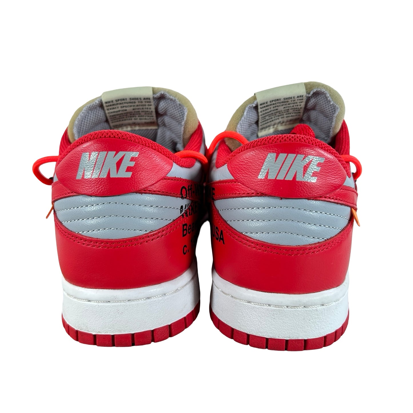 CT0856 600 Dunk Low Off-White Red [USED] - 9 M (Used2)