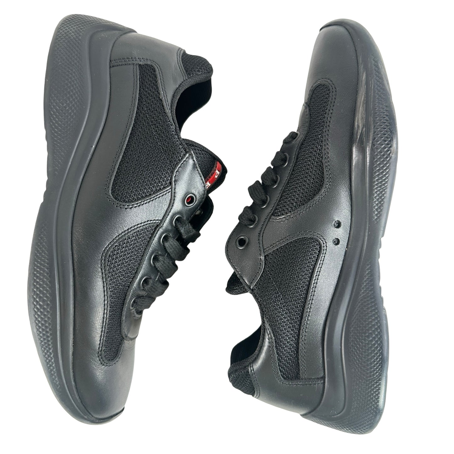 4E3400 6GW F0002 Prada Men's America's Cup Sneakers Black [USED] - 5 (Used)