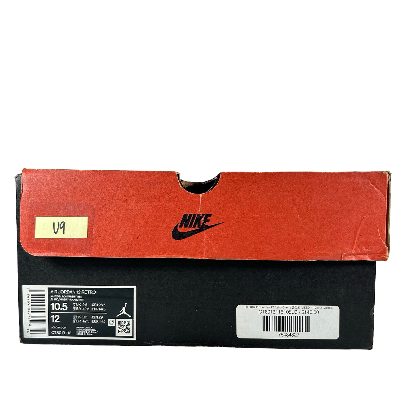 CT8013 116 Jordan 12 Retro Cherry (2023) [USED] - 10.5 M (Used9)