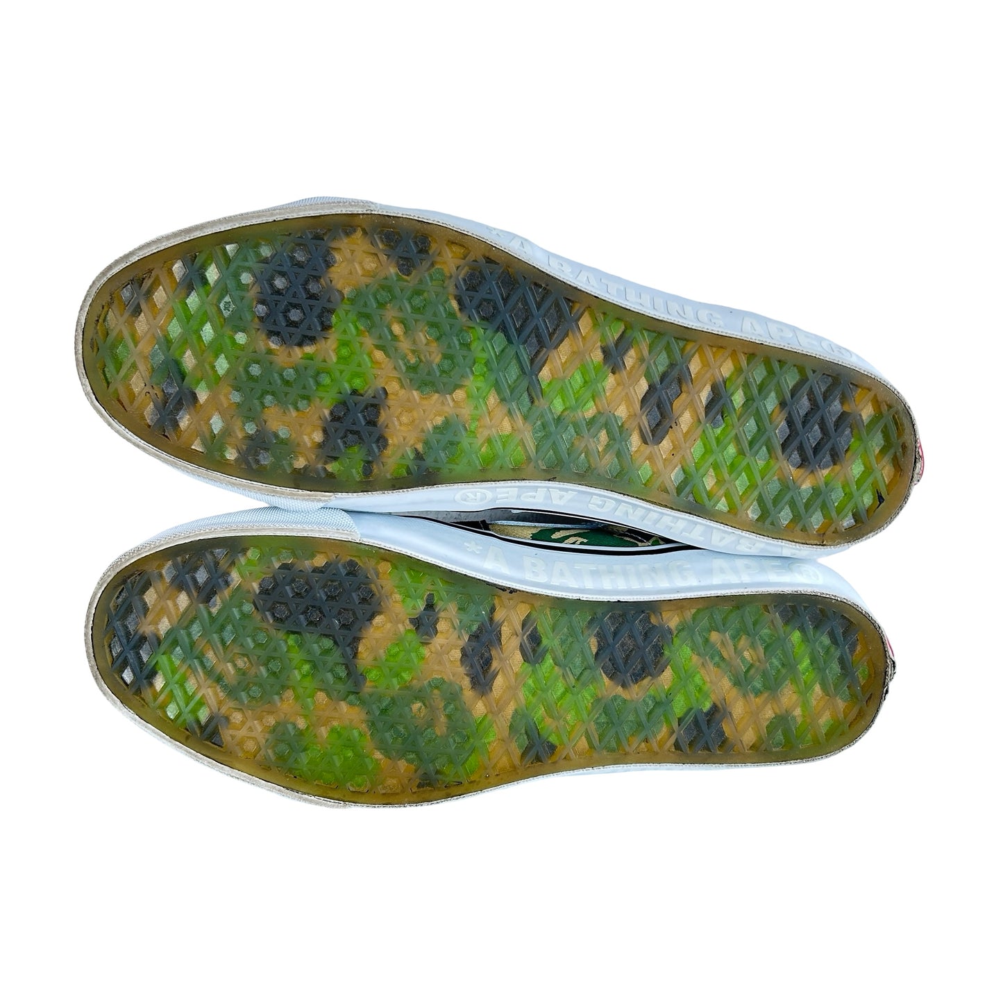VN000MZGCX3 Vans LX Sk8-Mid Bape ABC Camo Black Green [USED] - 9 M (Used)
