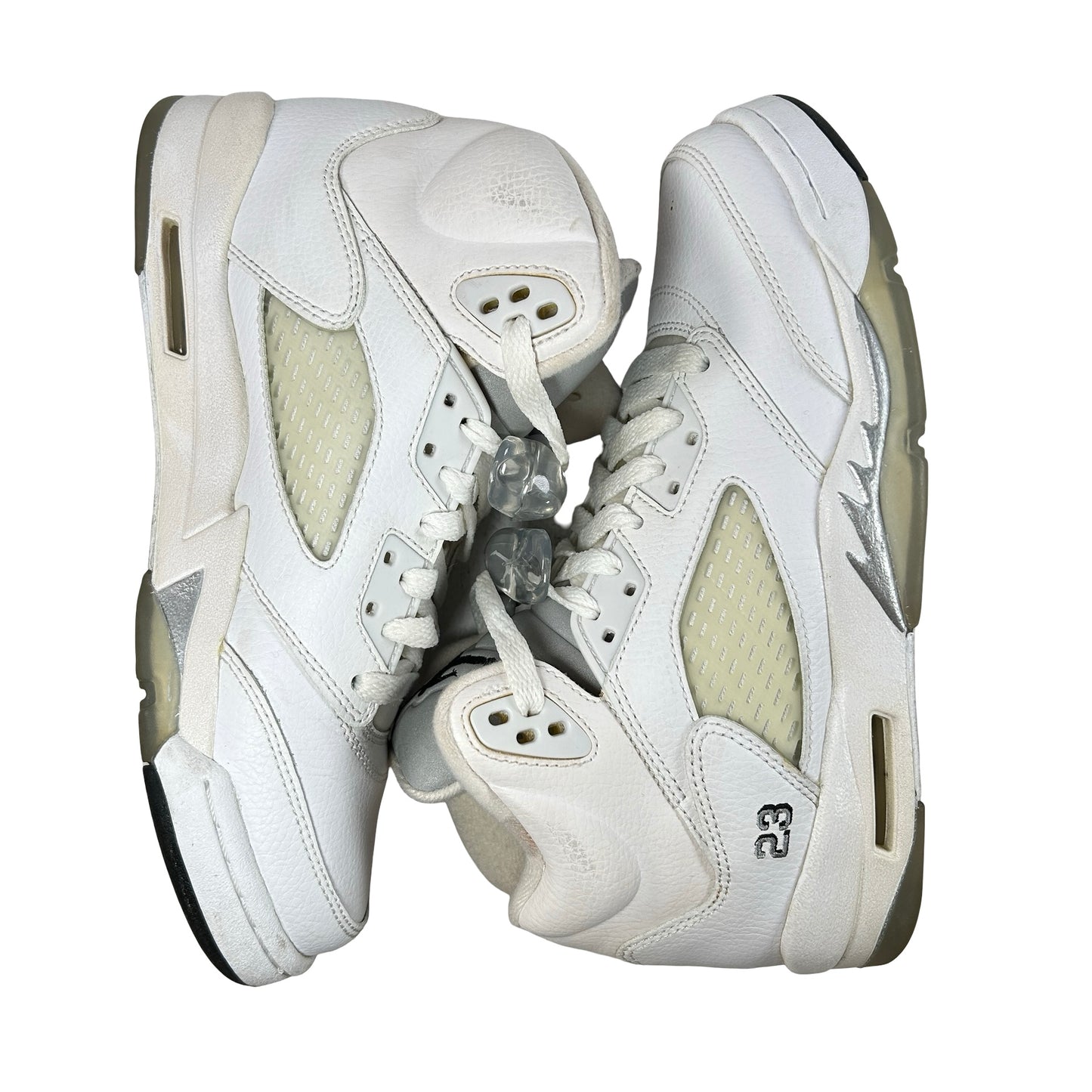 440888 130 Jordan 5 Retro Metallic White (2015) (GS) [USED] - 6 Y (Used) (Replace Box)