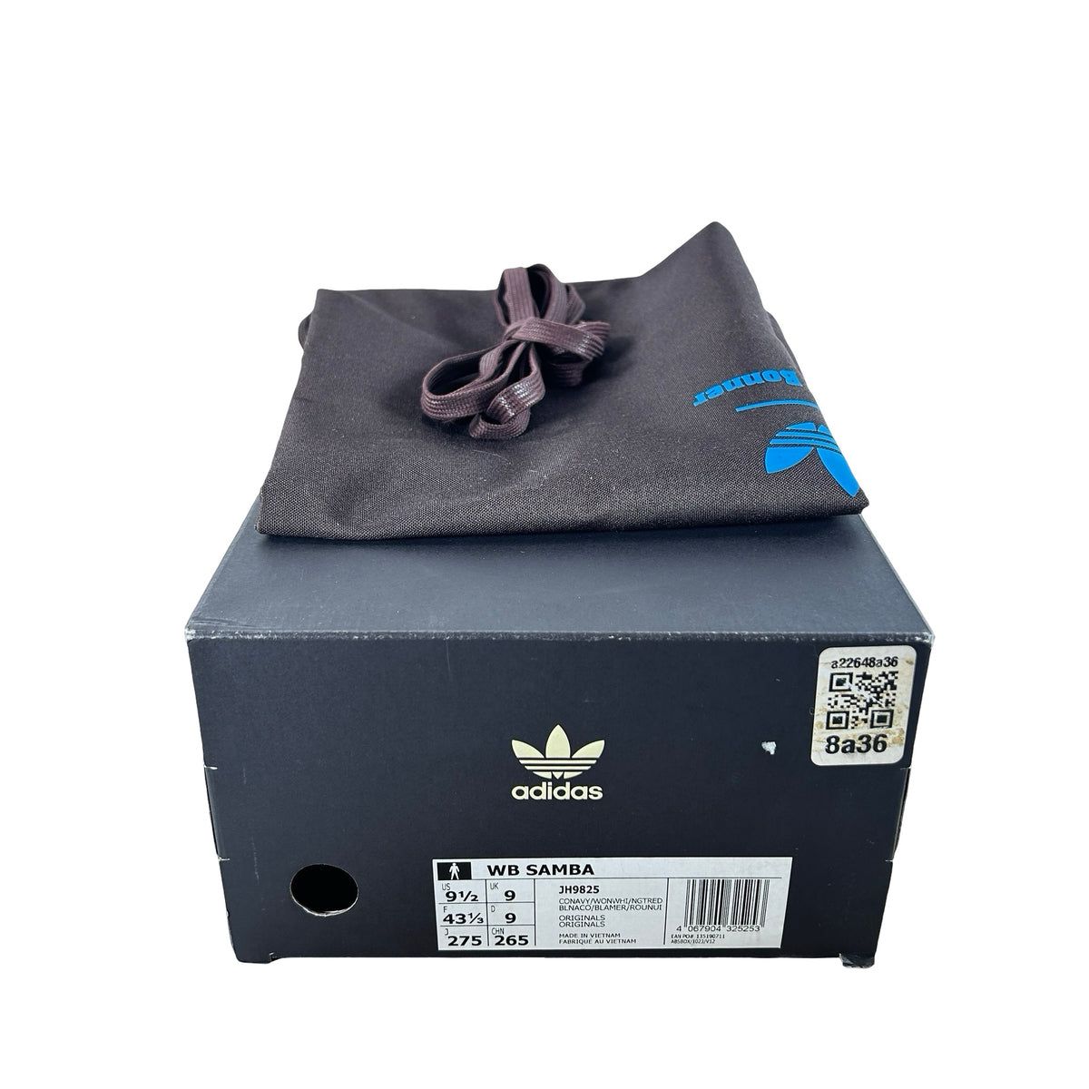 JH9825 adidas Samba Wales Bonner Navy Croc [USED] - 9.5 M (Used)