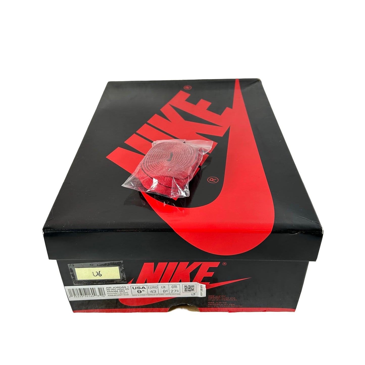 555088 063 Jordan 1 Retro High OG Patent Bred [USED] - 9.5 M (Used6)