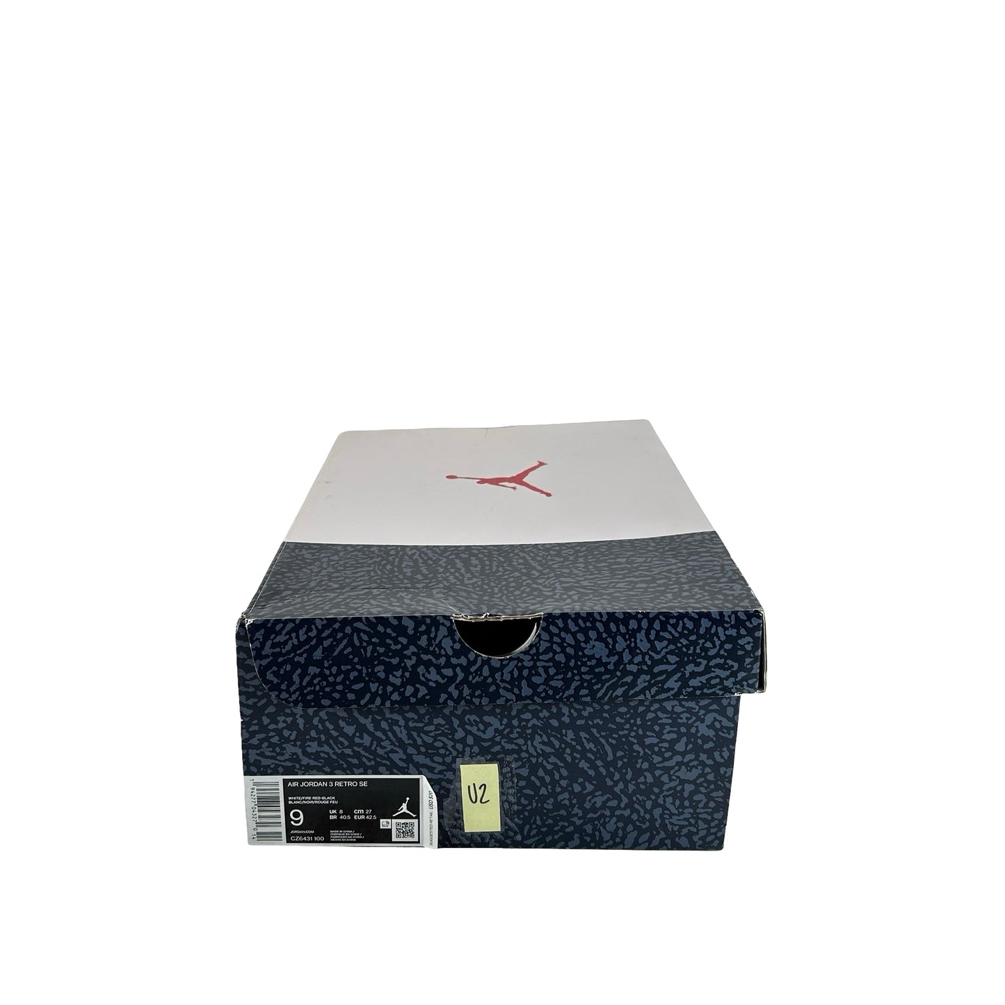 CZ6431 100 Jordan 3 Retro SE Fire Red Denim (2020) [USED] - 9 M (Used2)