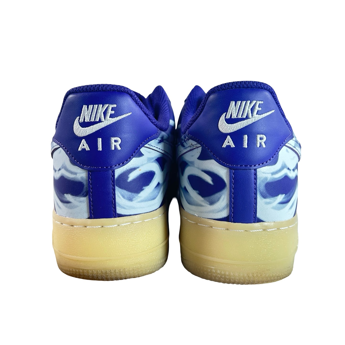 CU8067 500 Nike Air Force 1 Low '07 QS Purple Skeleton Halloween [USED] - 12 M (Used)