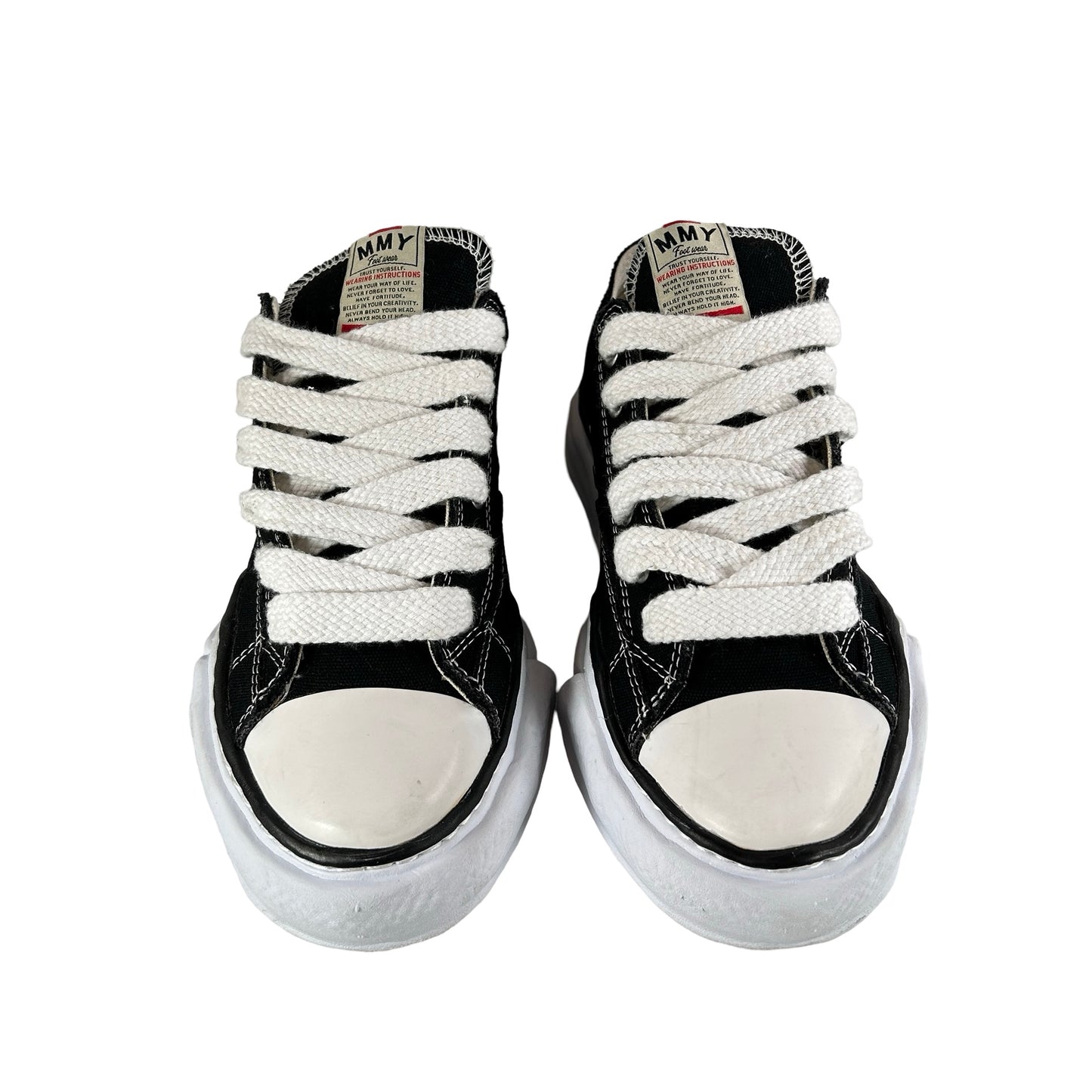 A01FW702 BLK Maison Mihara Yasuhiro Peterson OG Sole Canvas Low Black [USED] - 42 EU (Used)