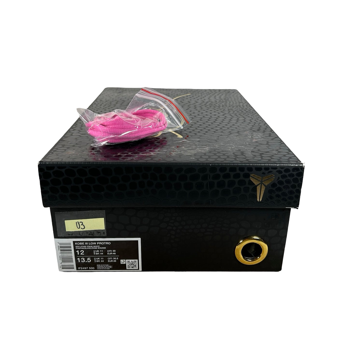 IF2497 500 Nike Kobe 3 Low Protro Pink Quartz [USED] - 12 M (Used3)