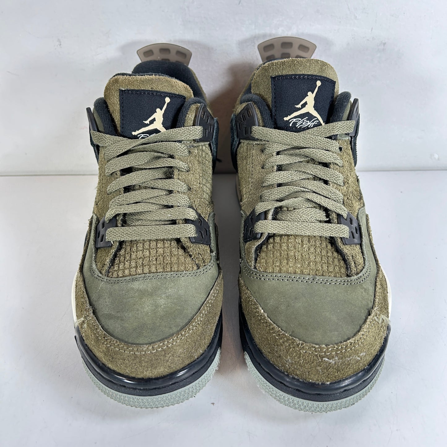 FB9928 200 Jordan 4 Retro SE Craft Medium Olive (GS) [USED] - 5.5 Y (Used)