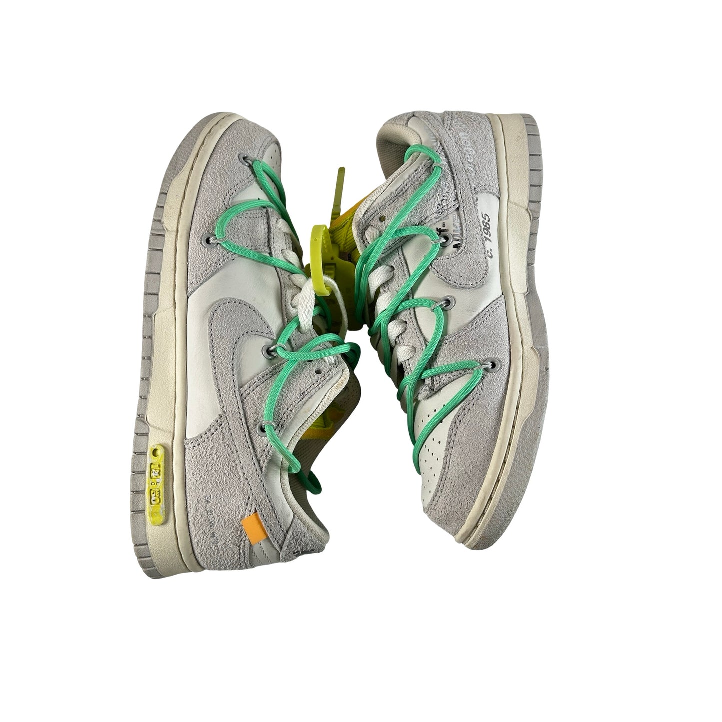 DJ0950 106 Nike Dunk Low Off-White Lot 14 [USED] - 6.5 M (Used)