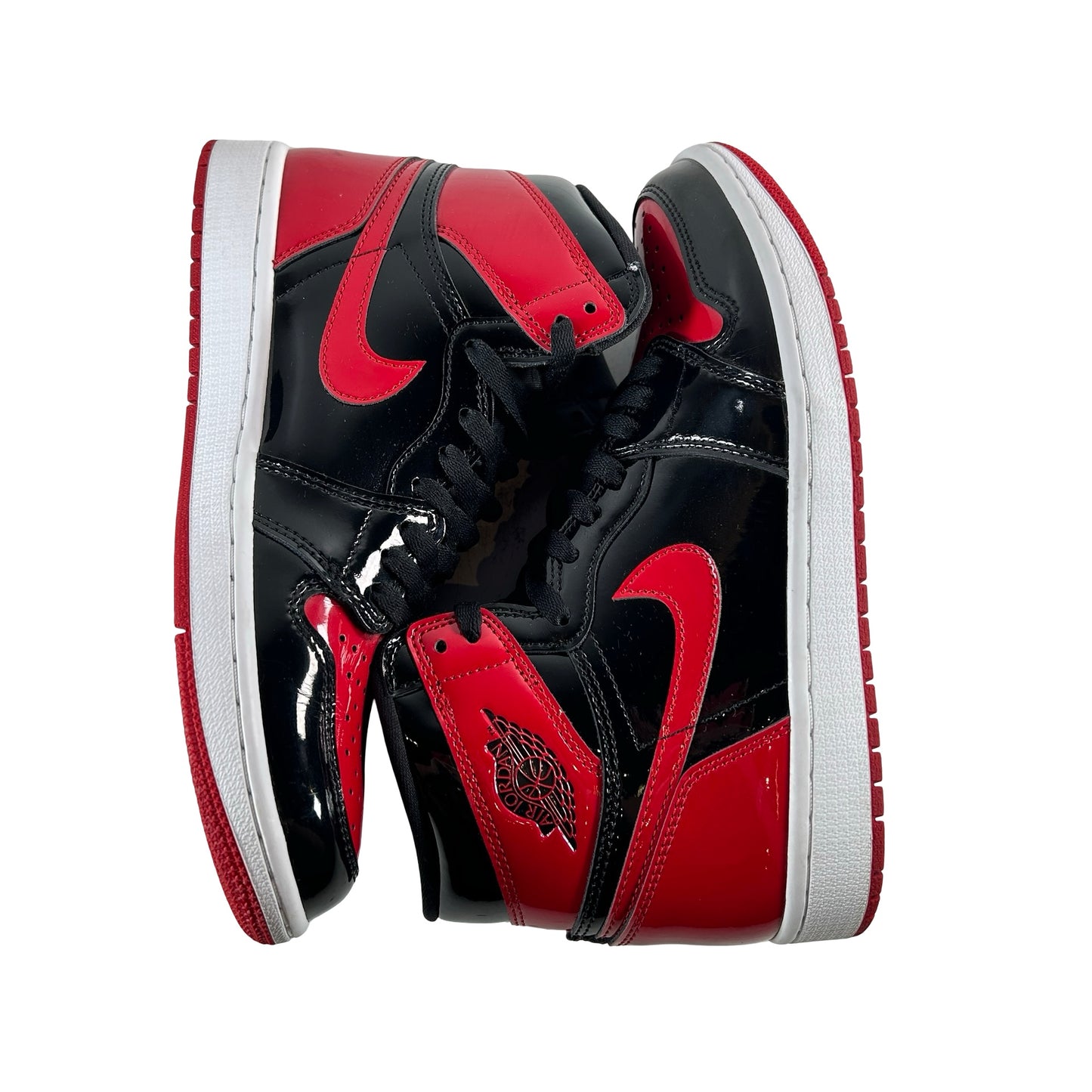 555088 063 Jordan 1 Retro High OG Patent Bred [USED] - 8.5 M (Used) (No Box)