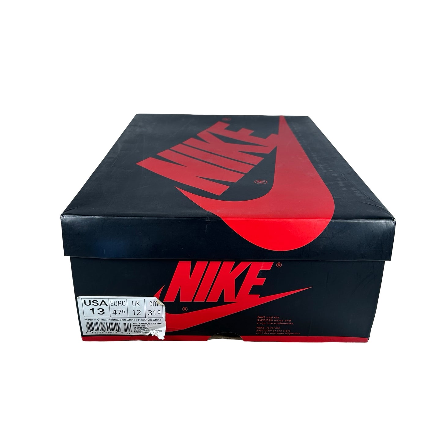 555088 023 Jordan 1 Retro Bred (2013) [USED] - 13 M (Used)