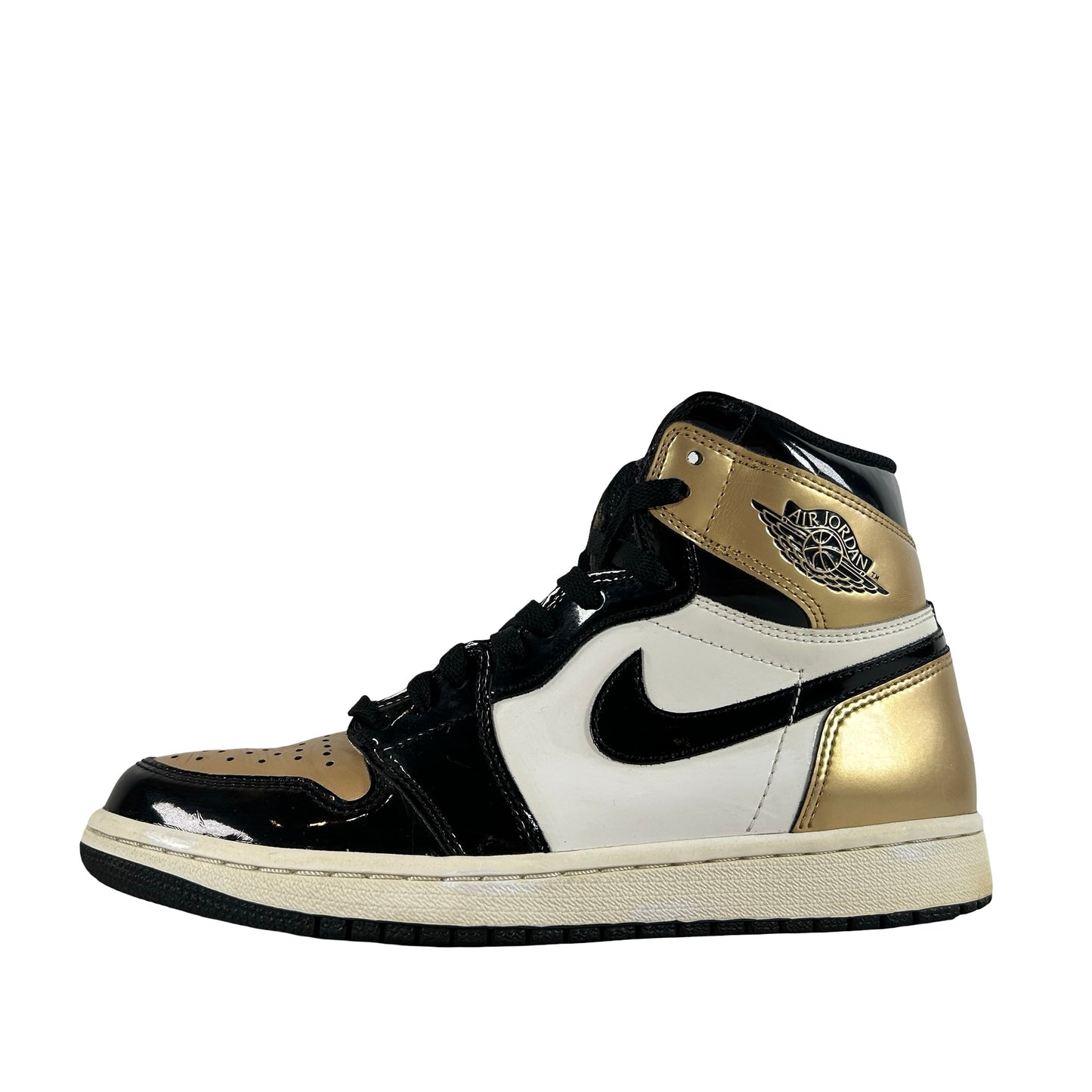 861428 007 Jordan 1 Retro High NRG Patent Gold Toe [USED] - 7 M (Used) (No Box)