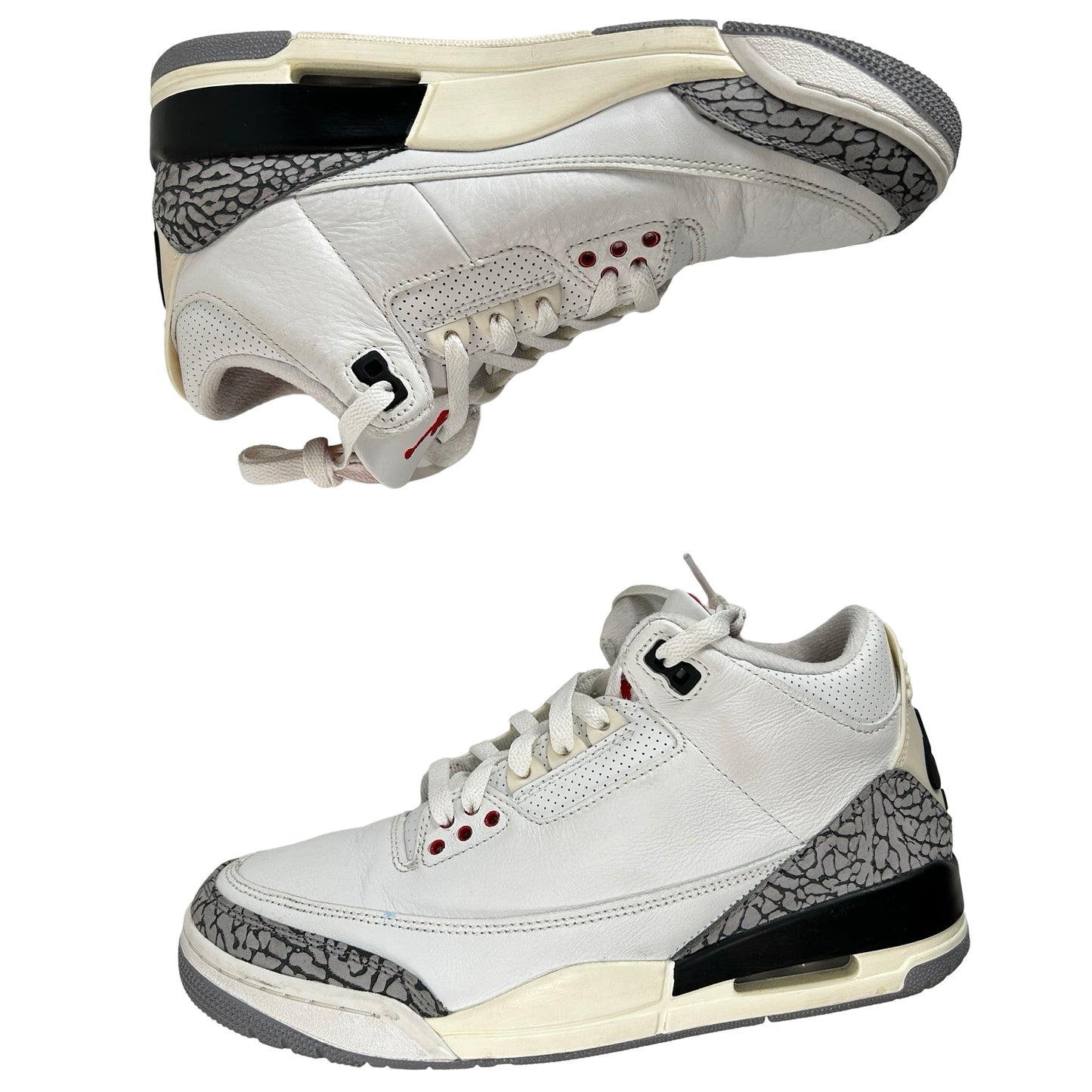 DN3707 100 Jordan 3 Retro White Cement Reimagined [USED] - 8 M (Used) (No Box)