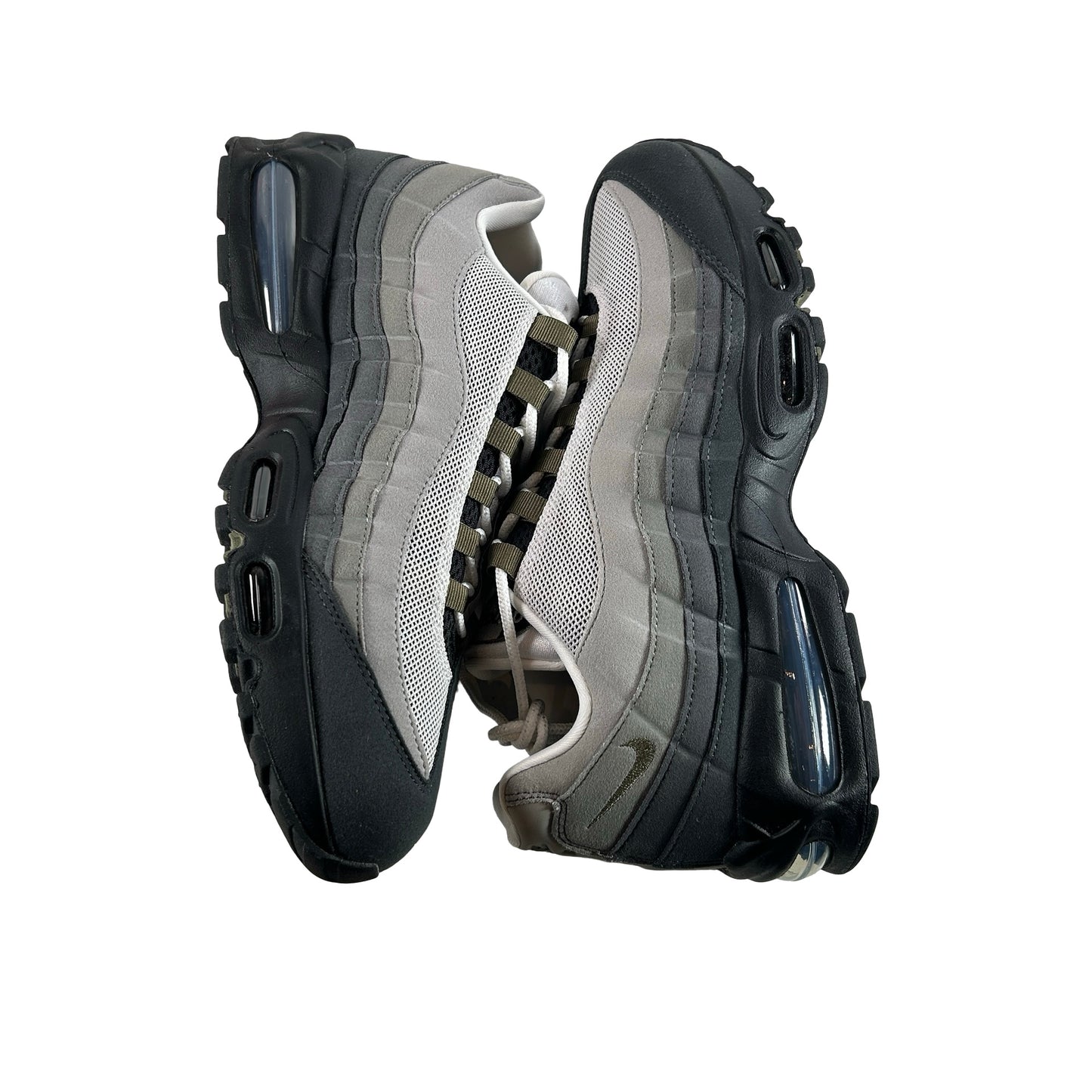 HJ5996 003 Nike Air Max 95 OG Big Bubble Black Medium Olive (W) [USED] - 12.5 W (VNDS)