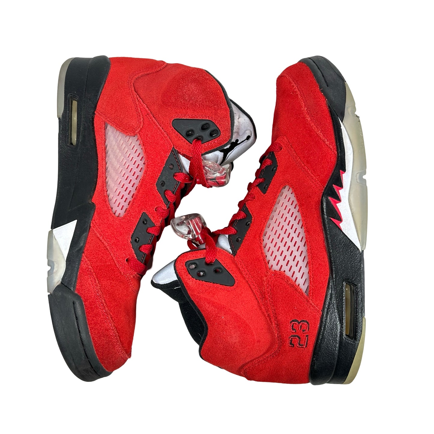 DD0587 600 Jordan 5 Retro Raging Bull Red (2021) [USED] - 9 M (Used)