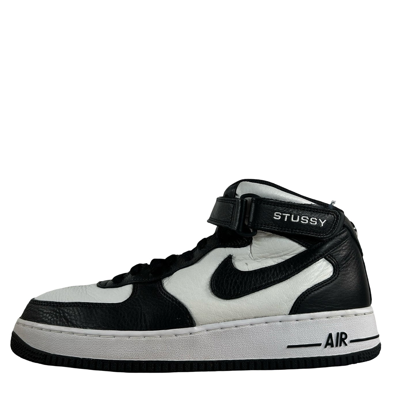 DJ7840 002 Nike Air Force 1 Mid Stussy Grey Black [USED] - 11 M (Used)