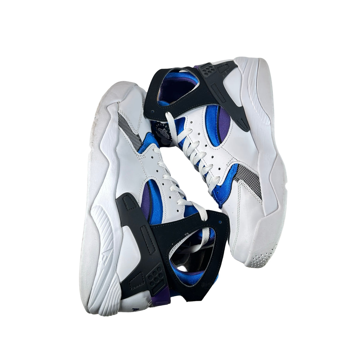 FD0183 101 Nike Air Flight Huarache OG White Varsity Purple (2023) [USED] - 9.5 M (Used)