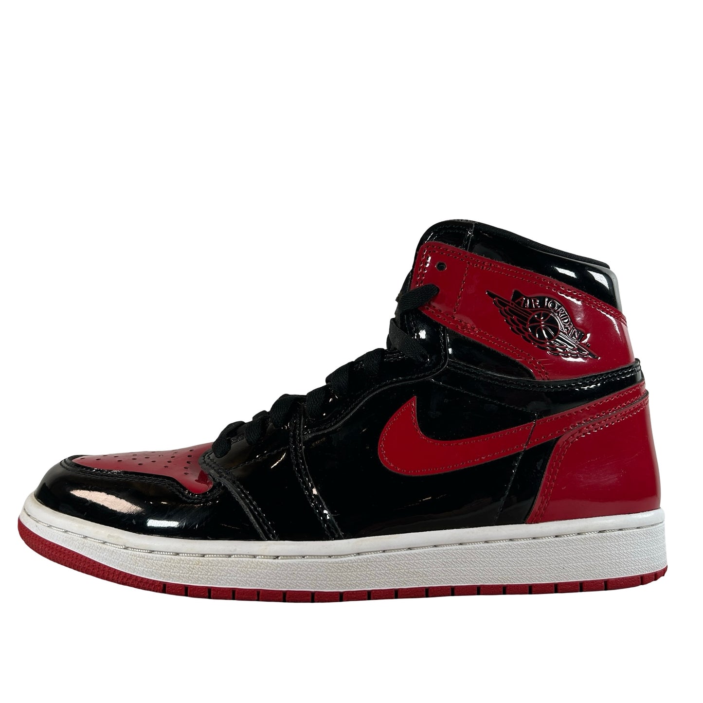 555088 063 Jordan 1 Retro High OG Patent Bred [USED] - 9.5 M (Used10)