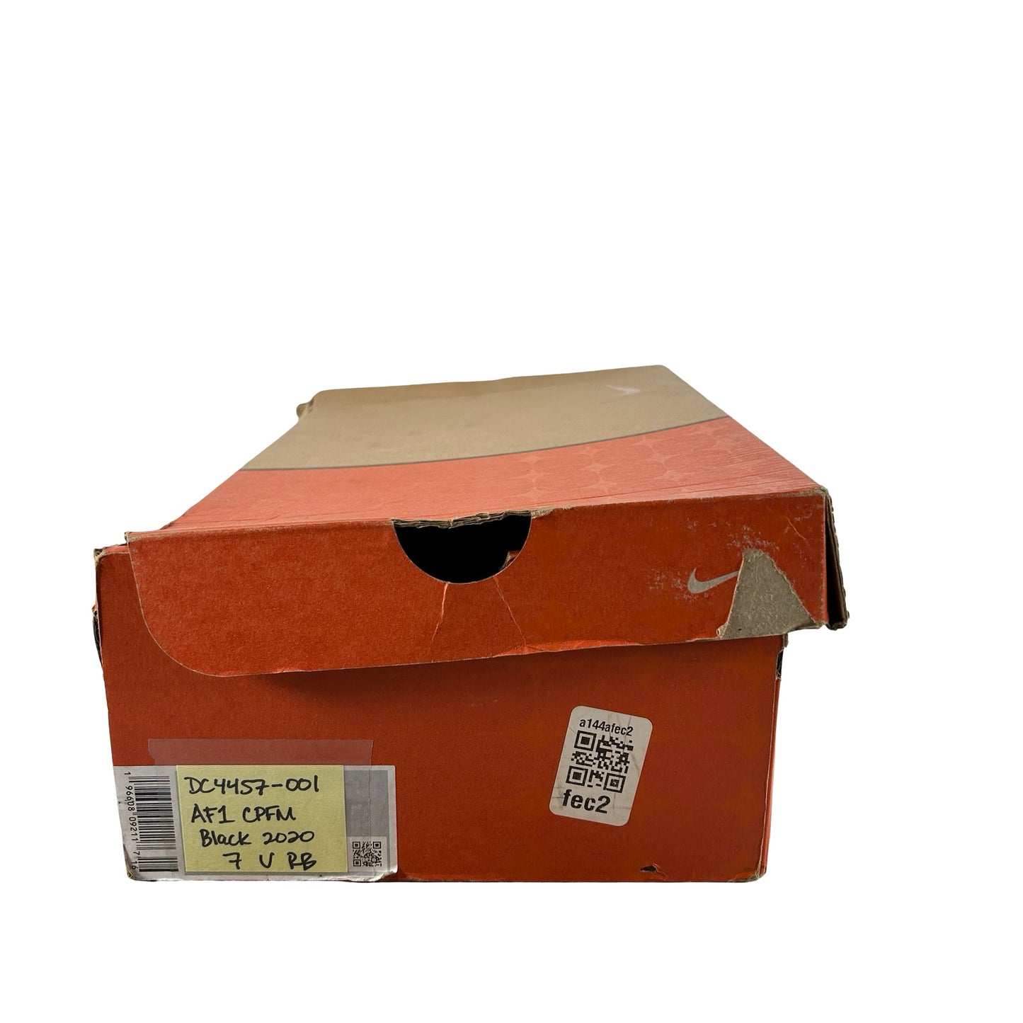 DC4457 001 Nike Air Force 1 Low Cactus Plant Flea Market Black (2020) [USED] - 7 M (Used) (Replace Box)