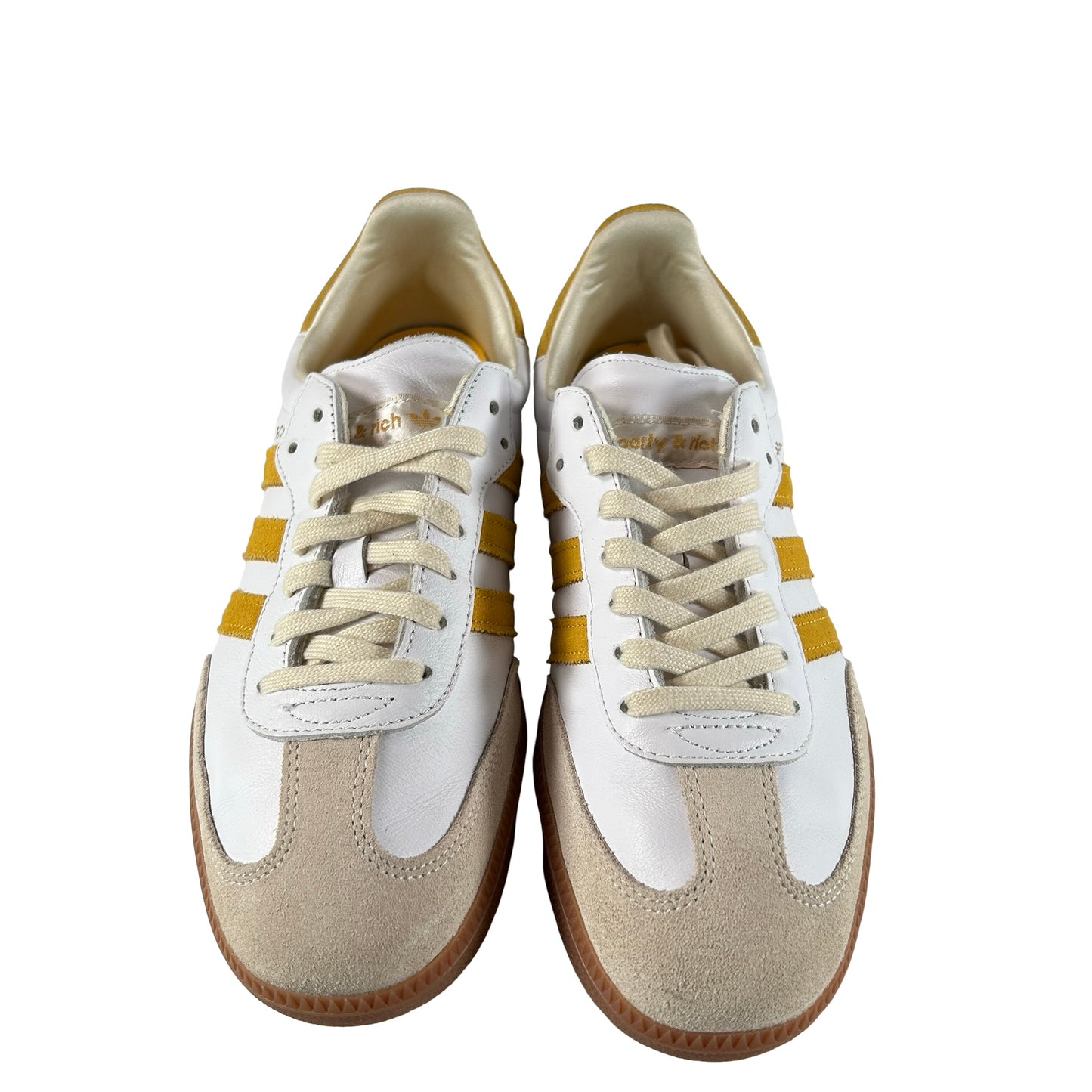 IF5661 adidas Samba Sporty & Rich White Bold Gold [USED] - 8.5 M (Used)