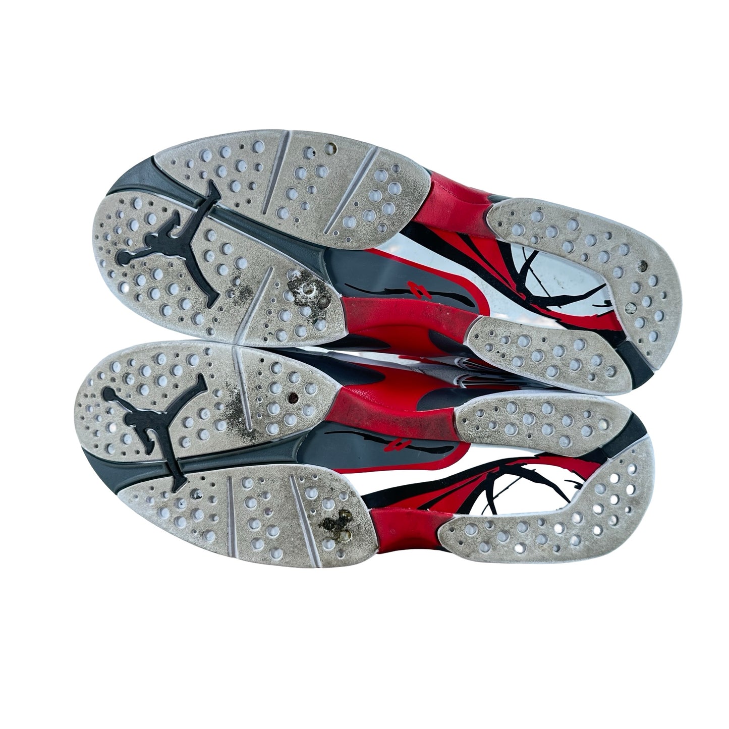 305381 100 Jordan 8 Retro White True Red (2025) [USED] - 12 M (Used)