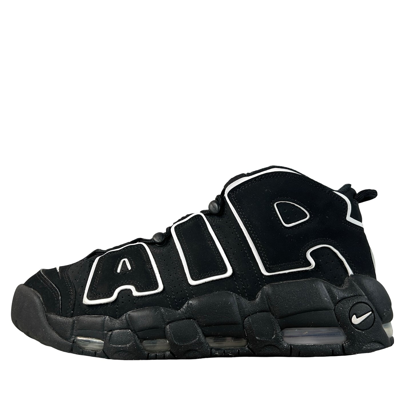 414962 002 Nike Air More Uptempo Black White [USED] - 11 M (Used)