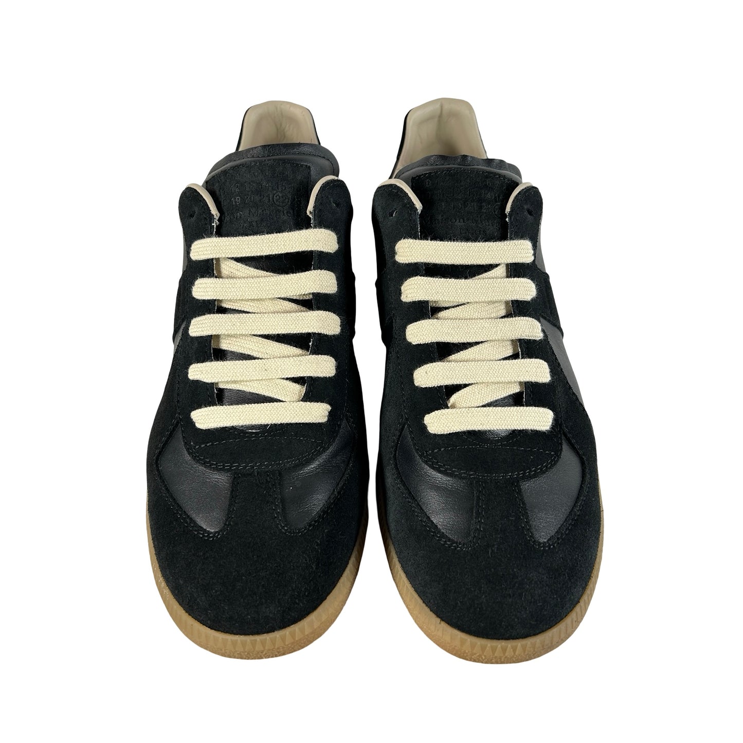 Maison Margiela Men's Replica Leather Low-Top Black [USED] - 43 EU (Used)