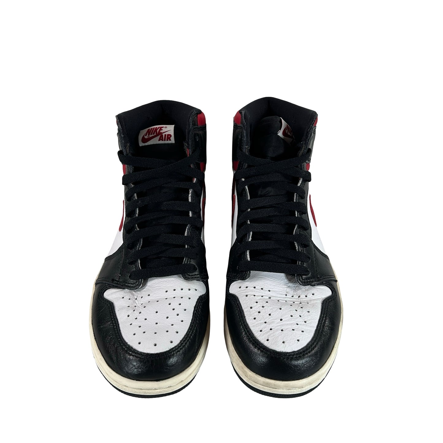 555088 061 Jordan 1 Retro High Black Gym Red [USED] - 9 M (Used) (Replace Box)