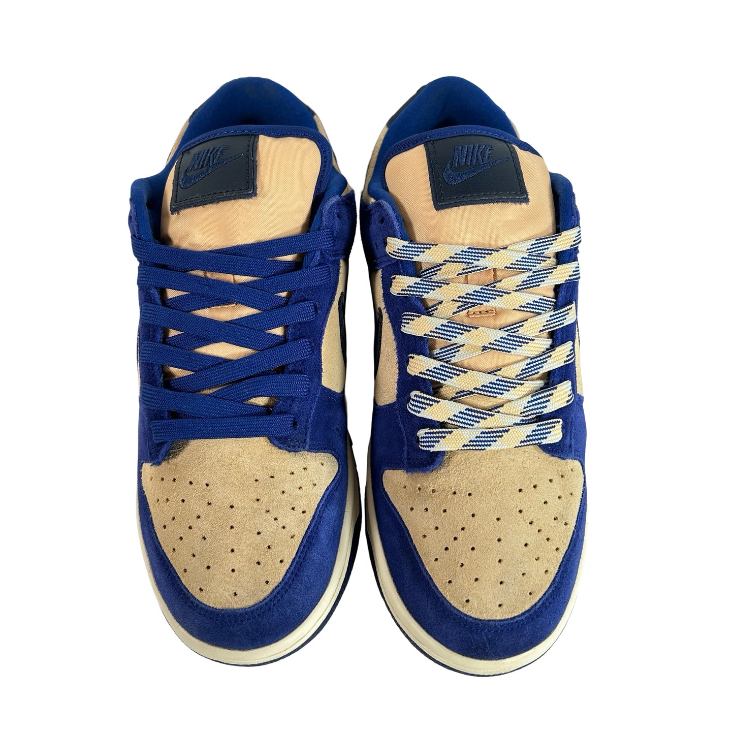 DV7411 400 Nike Dunk Low LX Blue Suede (Women's) [USED] - 8.5 W (Used) (No Box)