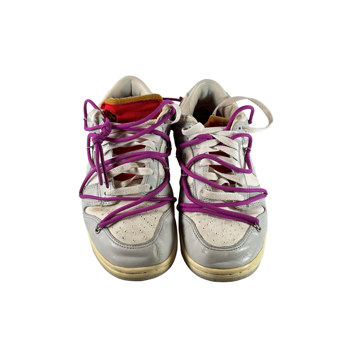 DM1602 101 Nike Dunk Low Off-White Lot 45 [USED] - 9 M (Used) (No Box)