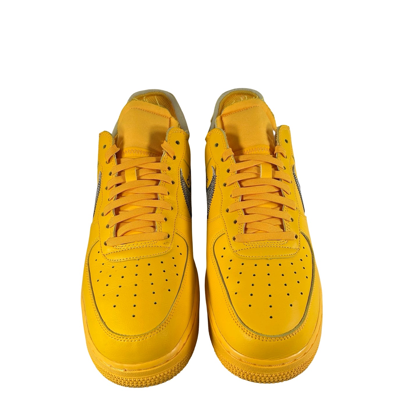 DD1876 700 Nike Air Force 1 Low Off-White ICA University Gold [USED] - 12 M (Used)