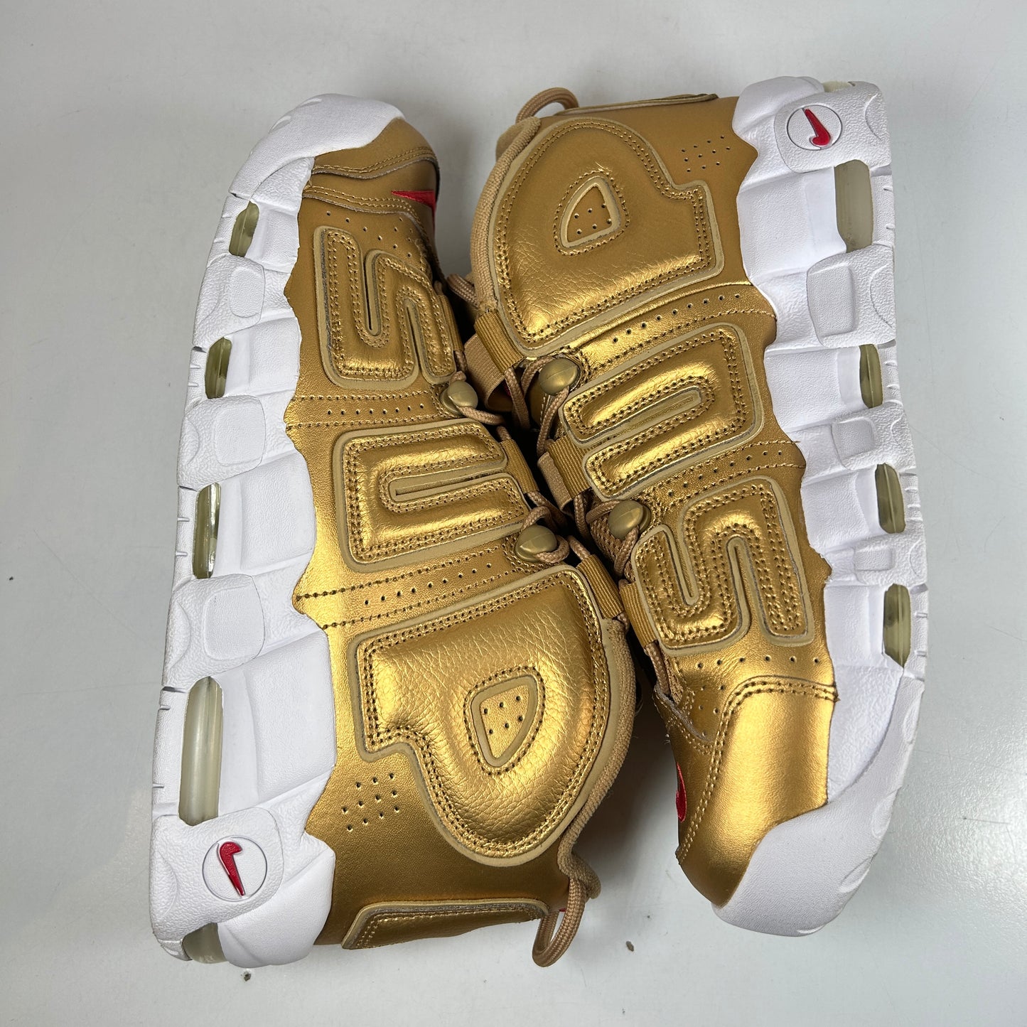 902290 700 Nike Air More Uptempo Supreme Suptempo Gold [USED] - 10.5 M (VNDS)